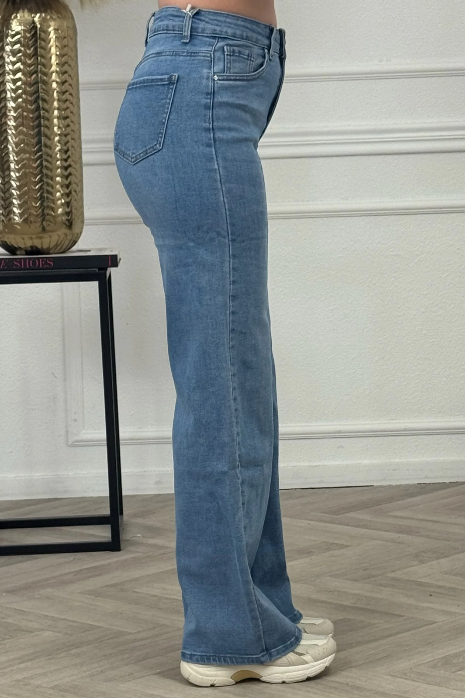 Goodies Wide Leg Jeans - True Blue - Image 9