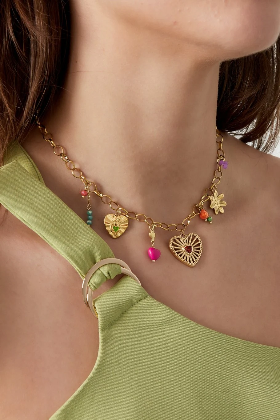Heart Jam Necklace - Gold