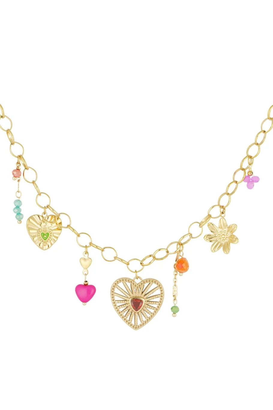Heart Jam Necklace - Gold - Image 2