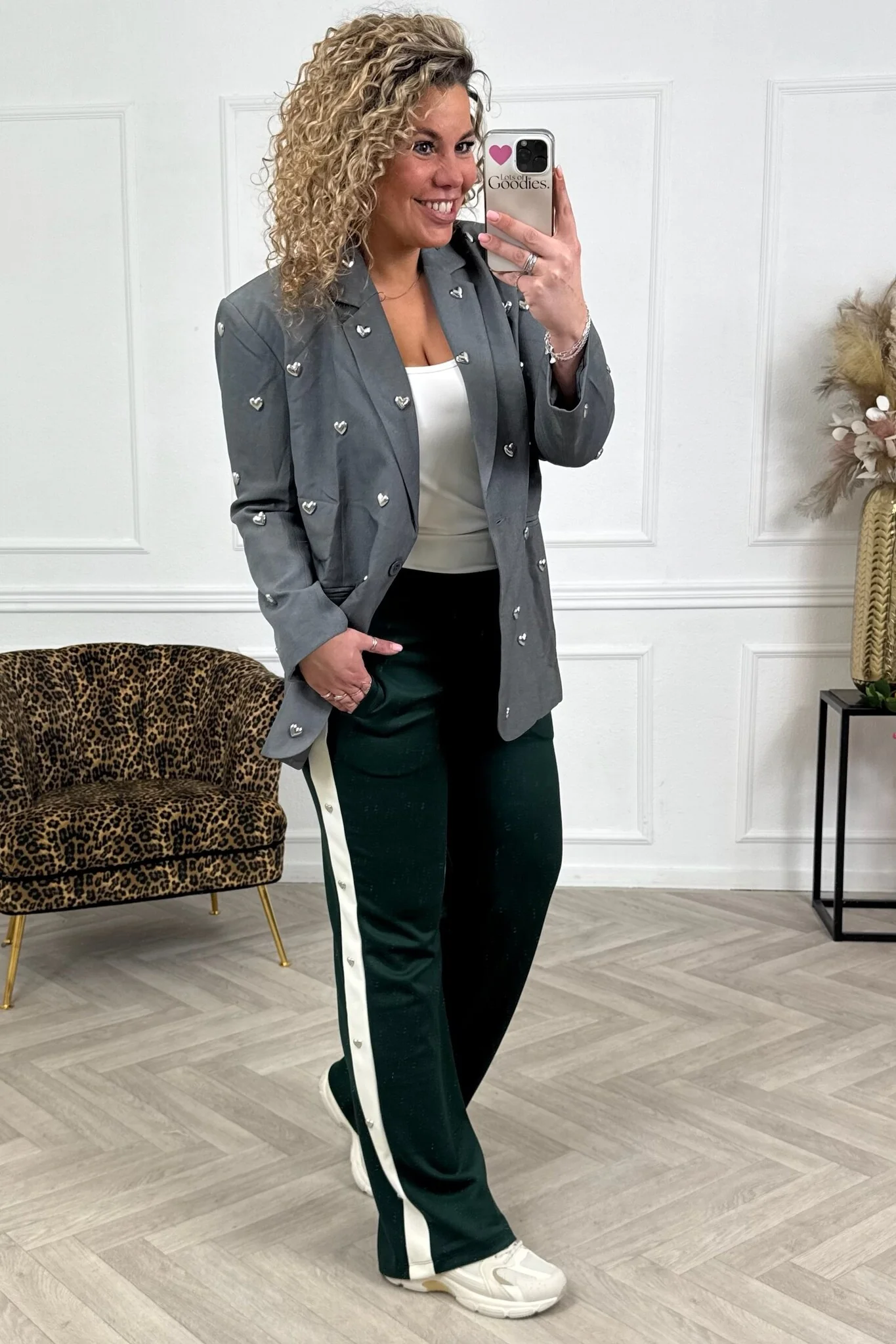 Heart Jogging Pants - Green