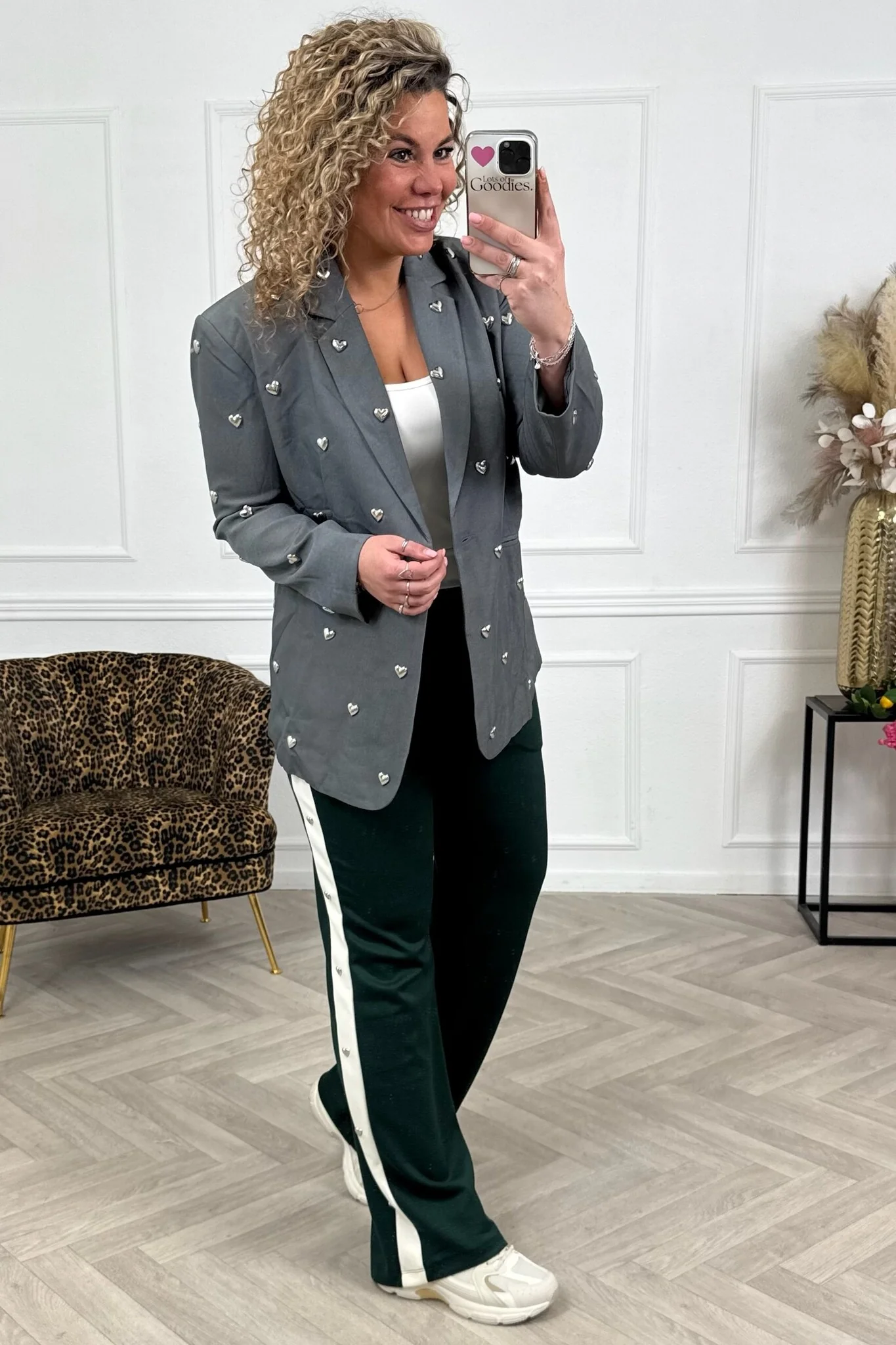 Heart Jogging Pants - Green - Image 2
