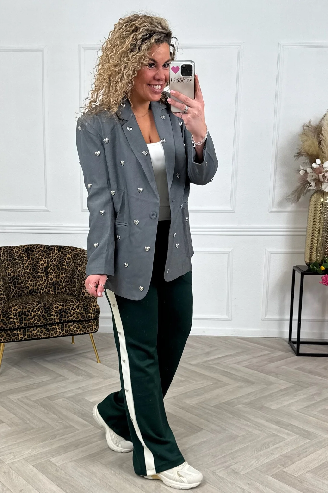 Heart Jogging Pants - Green - Image 3