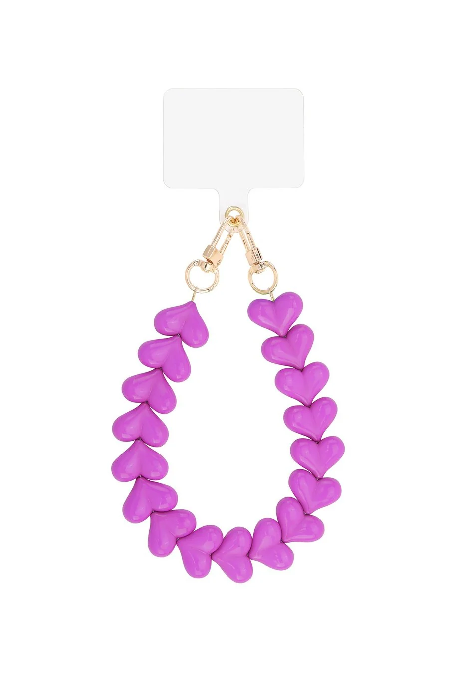 Heart Phone Strap - Fuchsia - Image 3