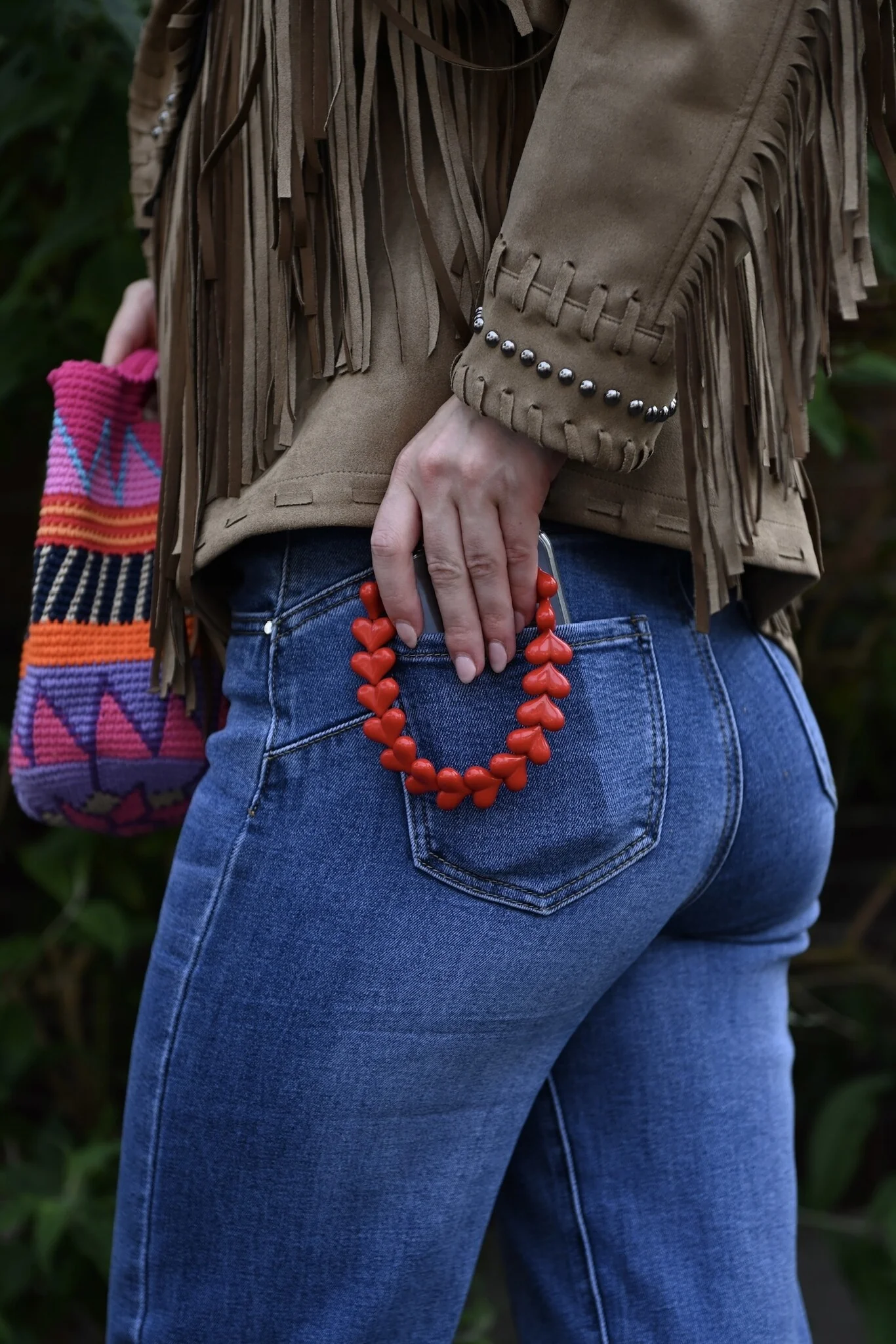 Heart Phone Strap - Red - Image 3