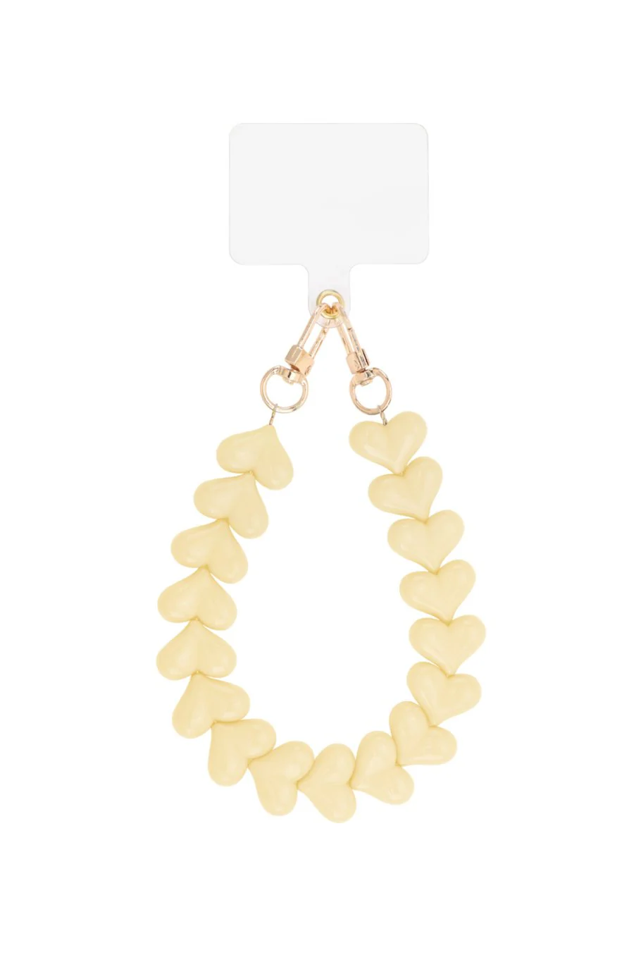 Heart Phone Strap - Vanilla