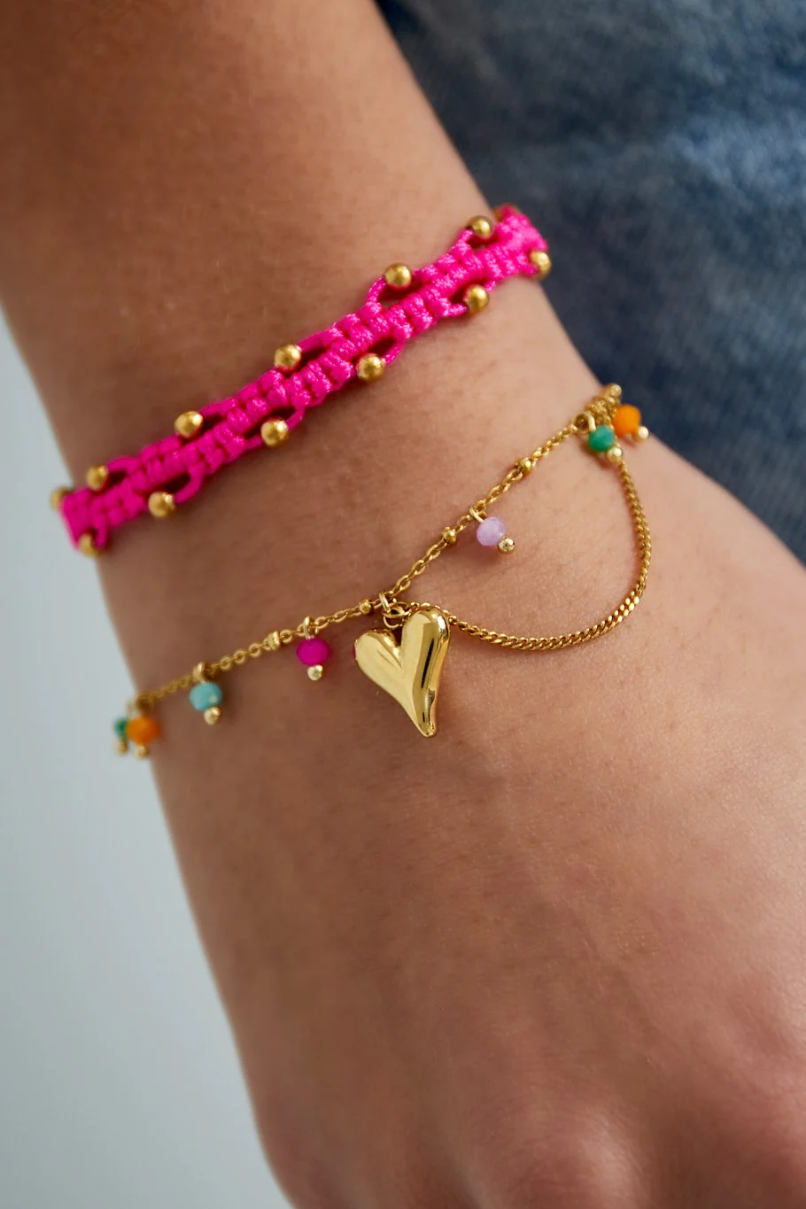 Heart Pop Bracelet - Gold
