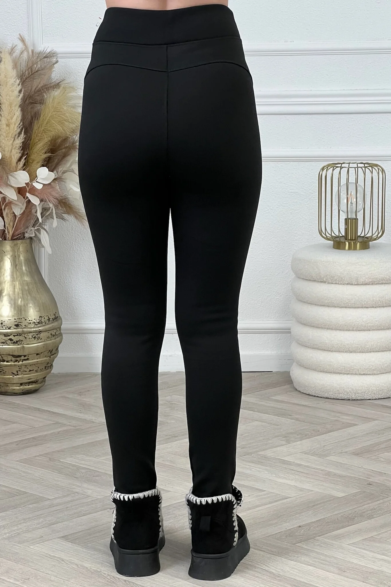 Highwaist Fleece Legging - Black - Image 4