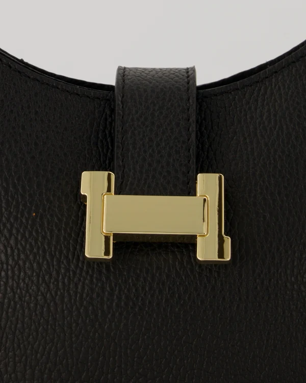 Inez Leather Bag - Black - Image 5