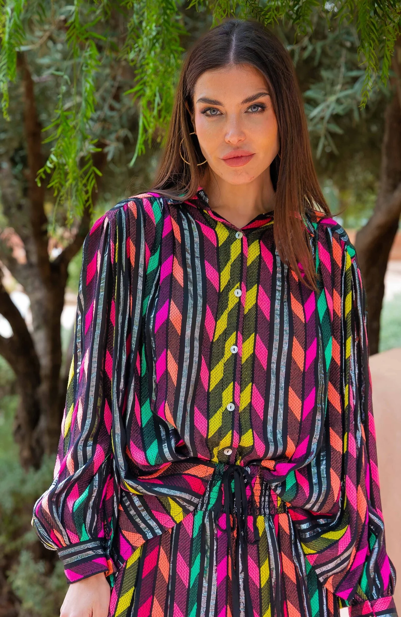 Japaty Arrow Blouse - Black