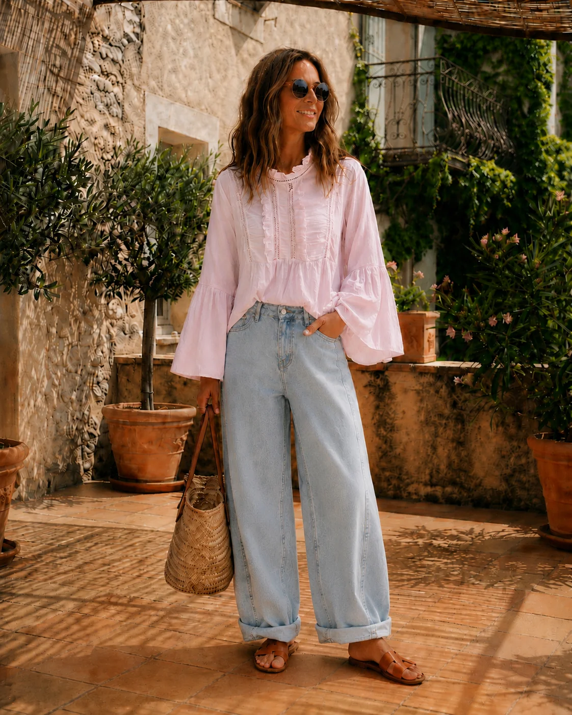 Jessy Barrel Jeans - Light Blue