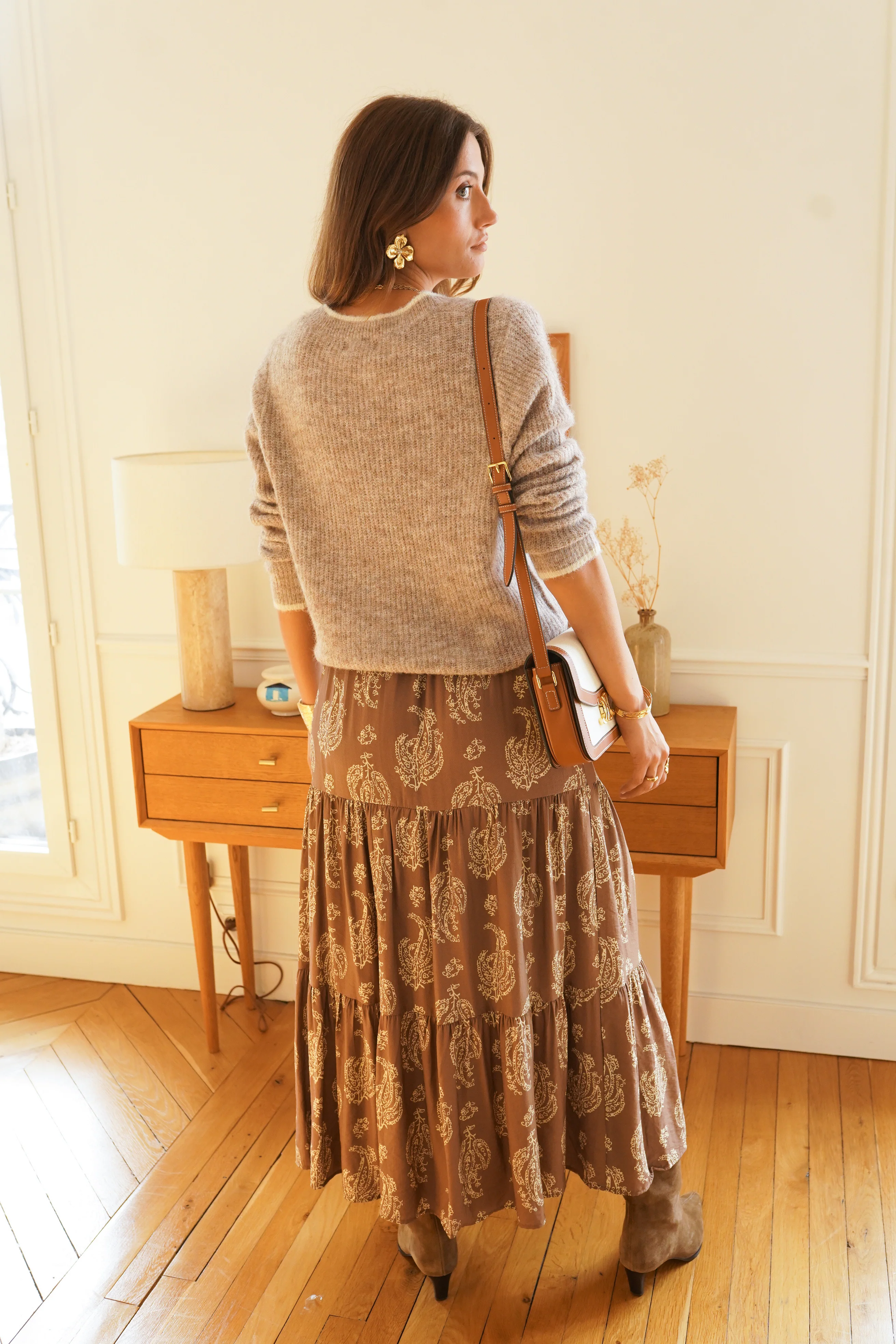 Josette Love Vest - Taupe - Image 8