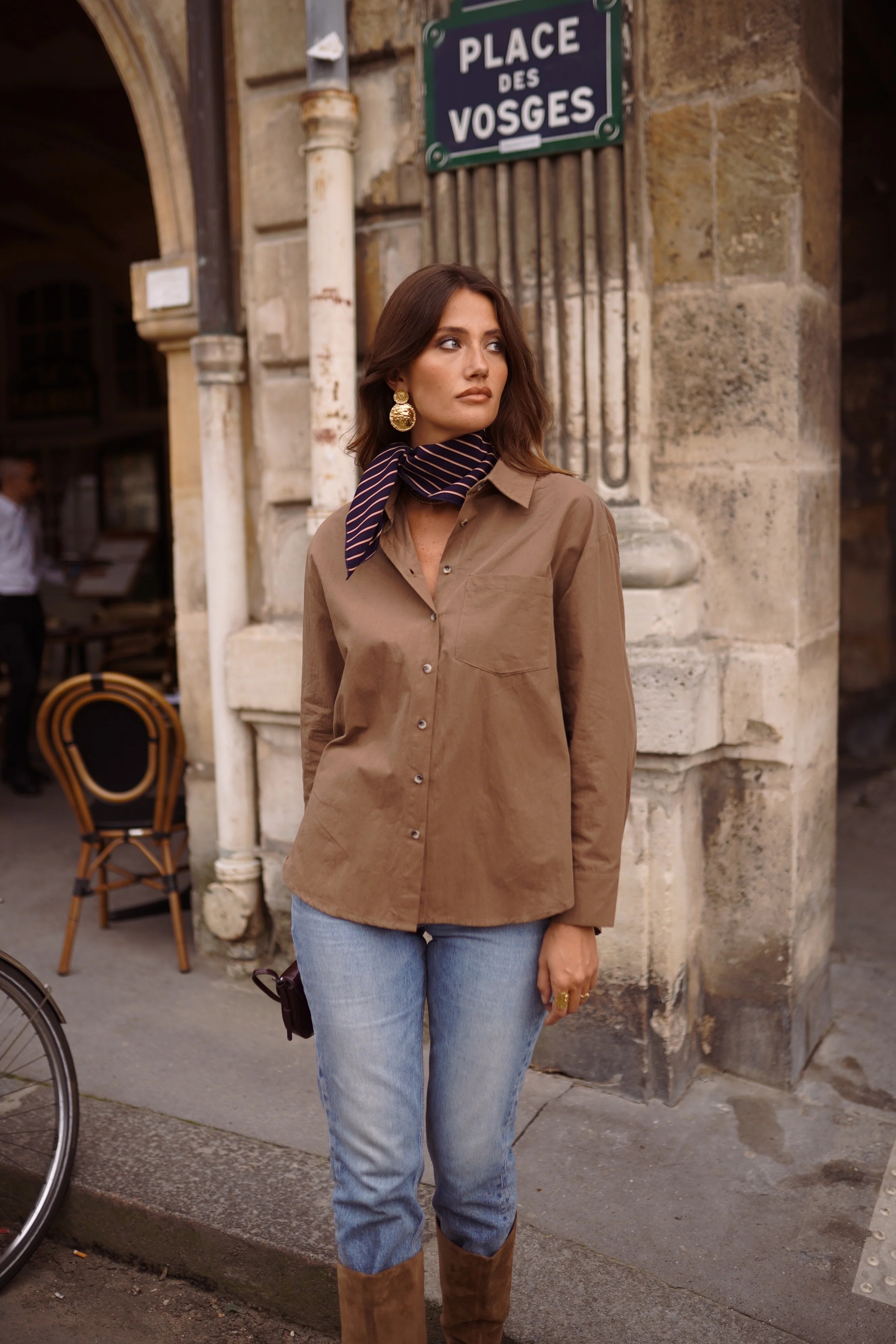 Juliette Basic Blouse - Brown