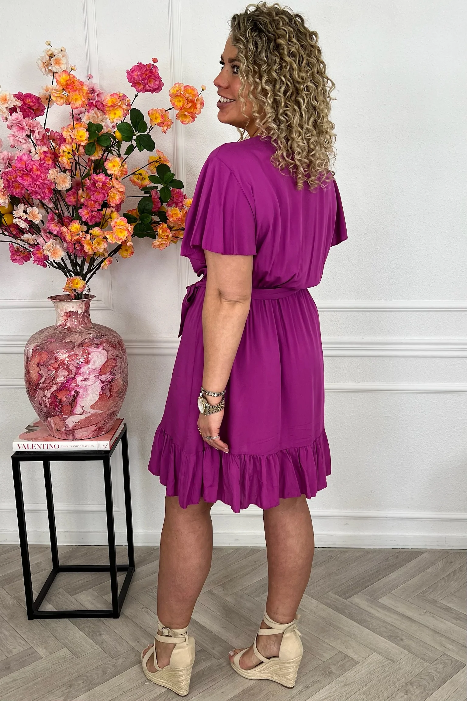 Kae Strik Dress - Magenta - Image 5