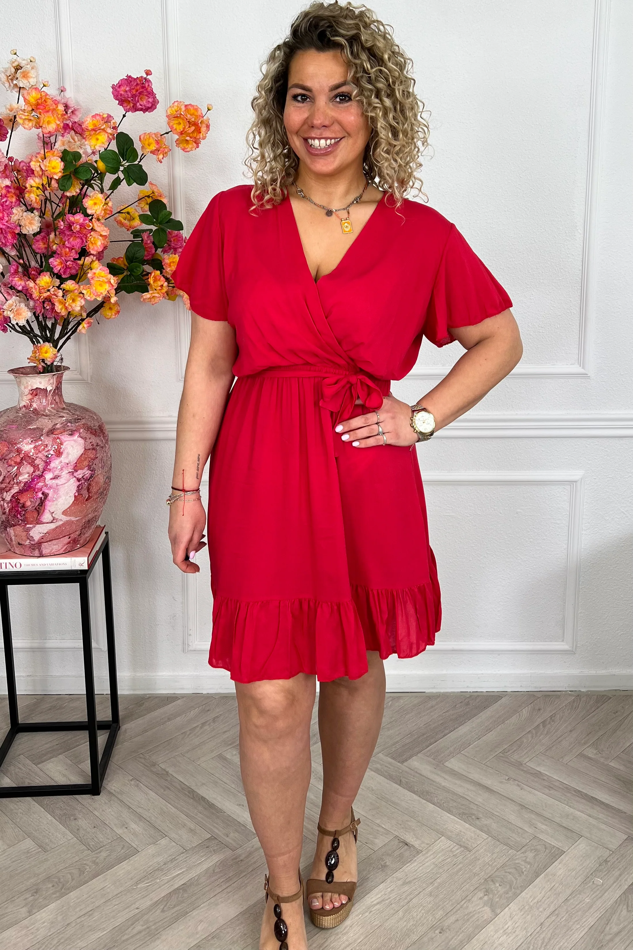 Kae Strik Dress - Red - Image 4