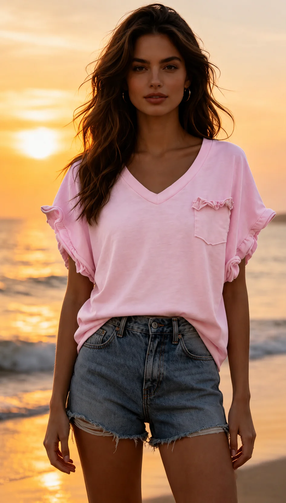 Allison Cotton Shirt - Pink