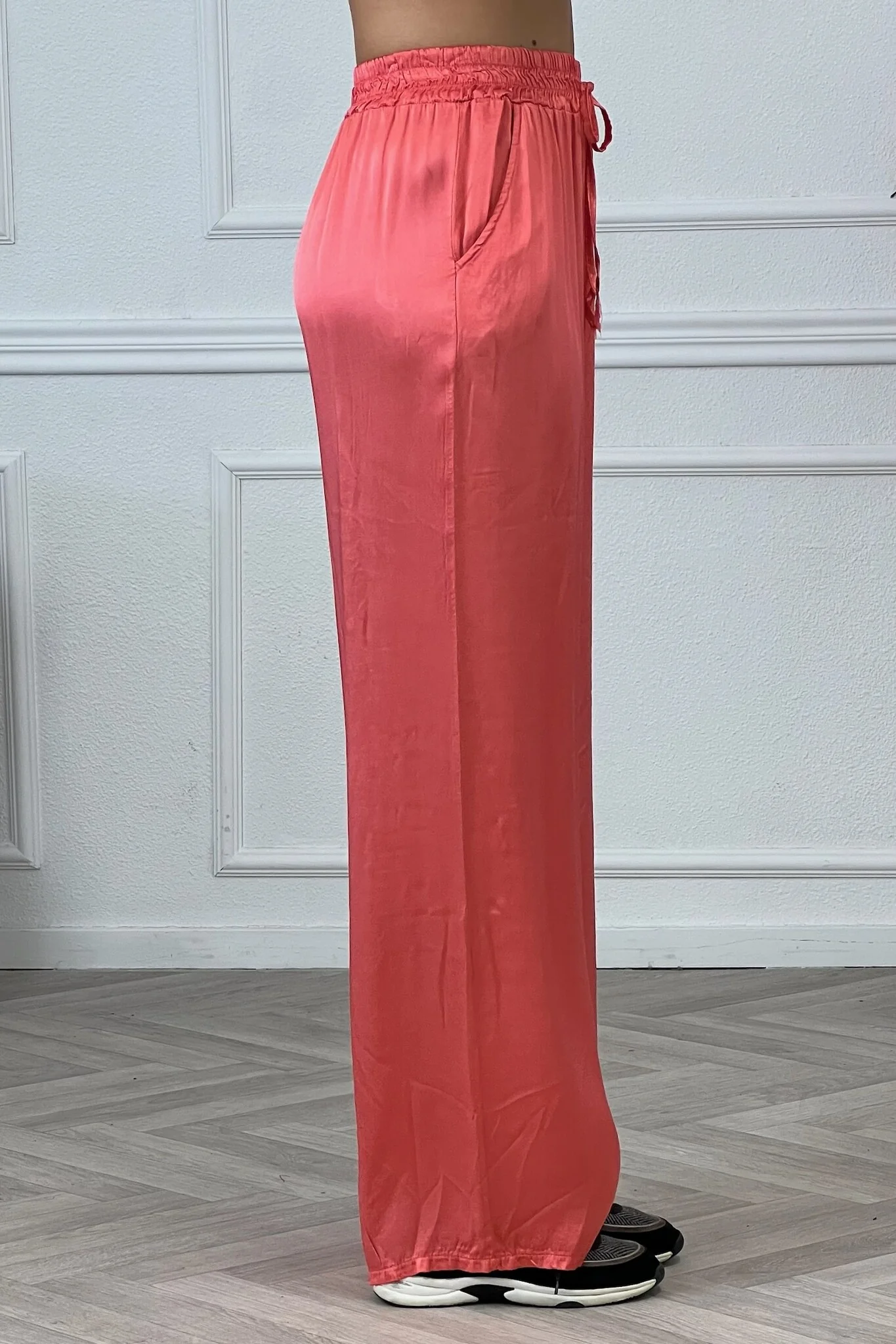 Kiki Silky Pants - Coral - Image 3