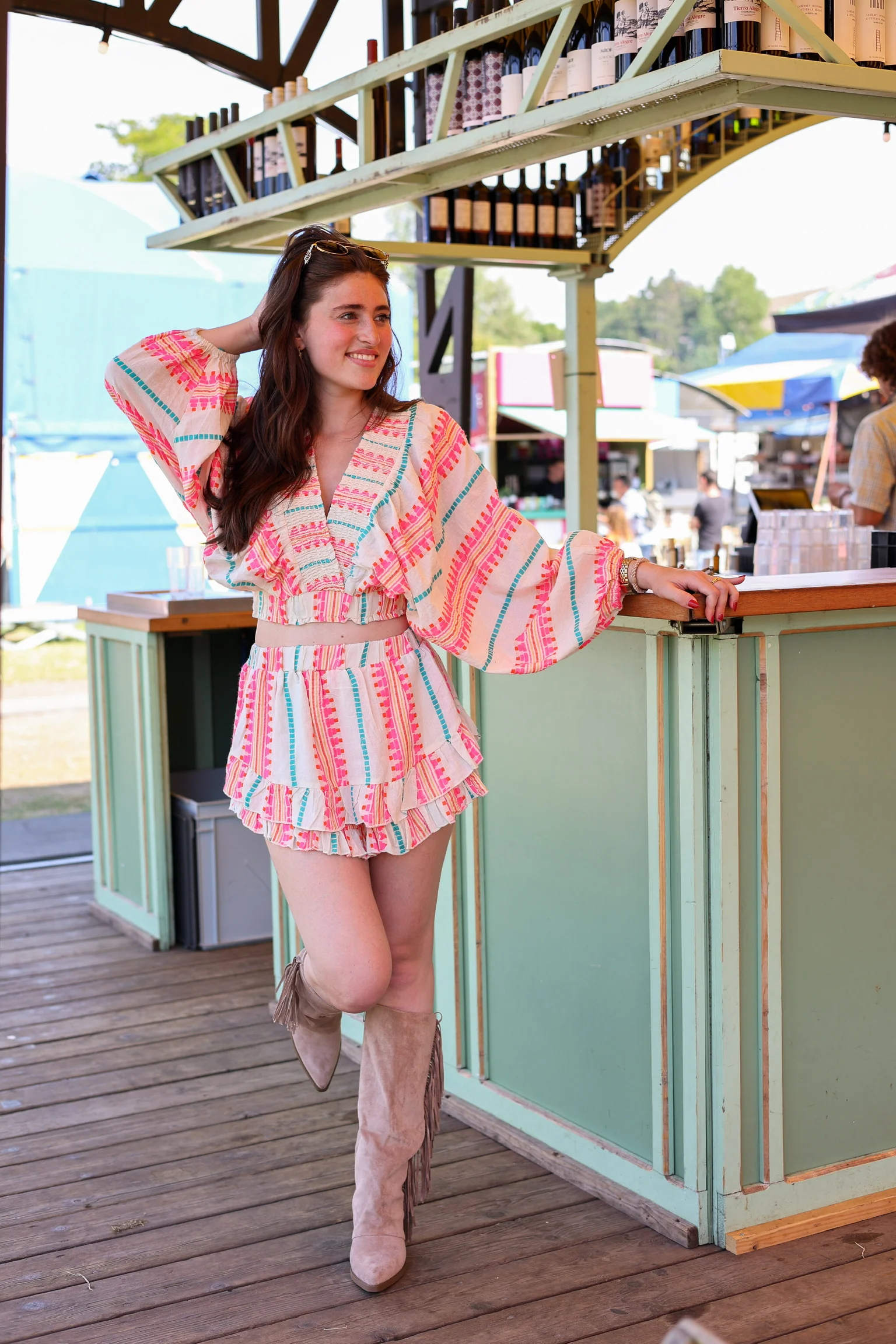 Kiki Summer Set - White/Pink/Petrol