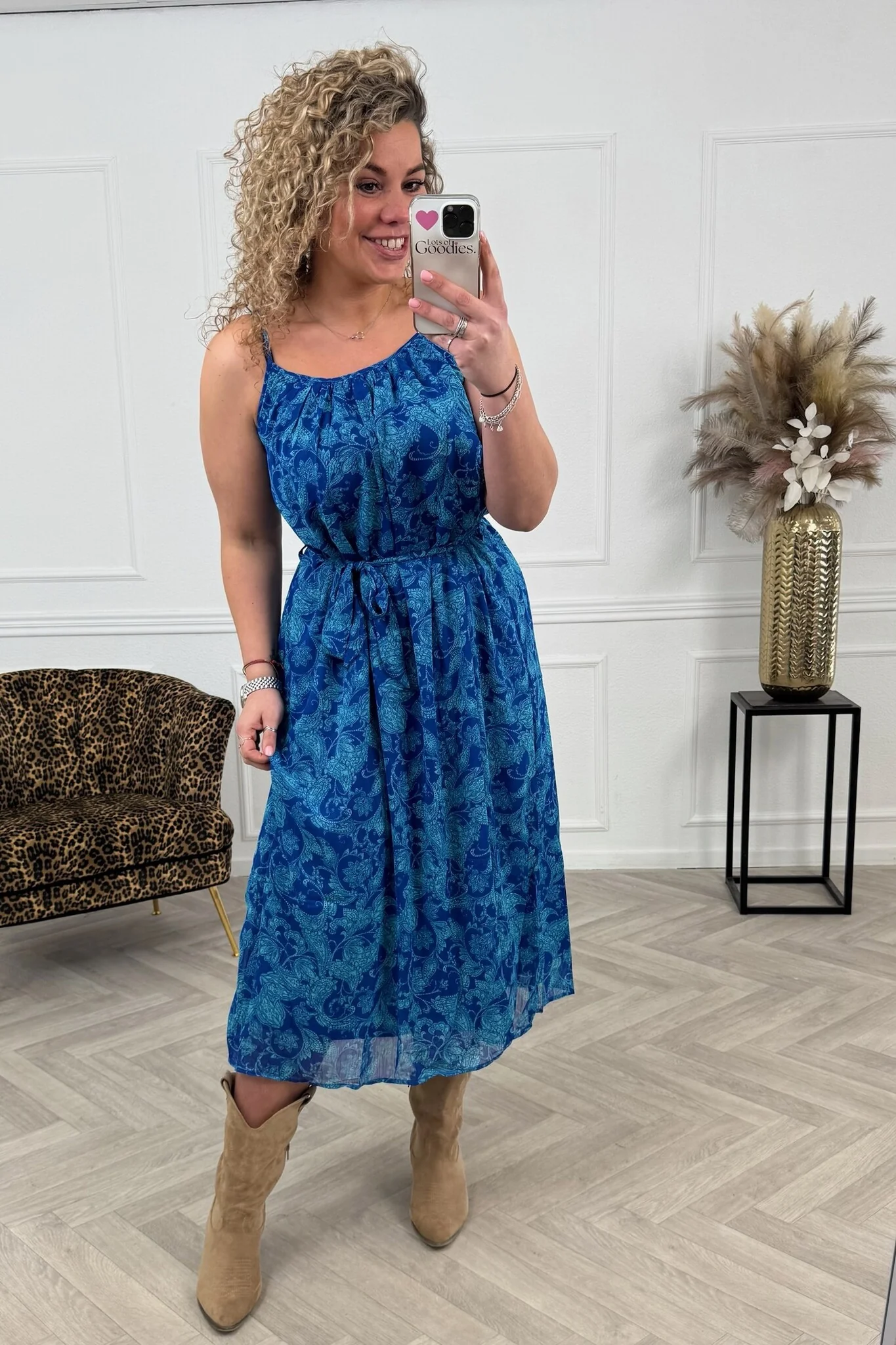 Lily Long Sky Dress - Blue