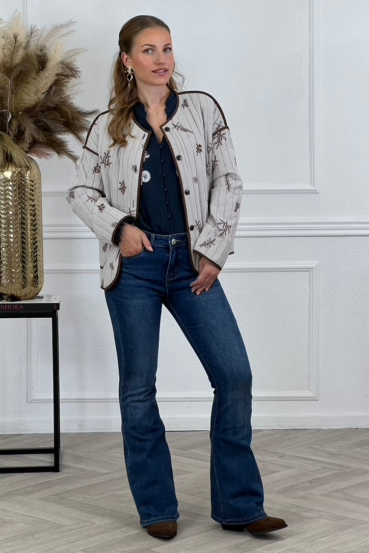 Livia Flared Jeans - Denim Blue