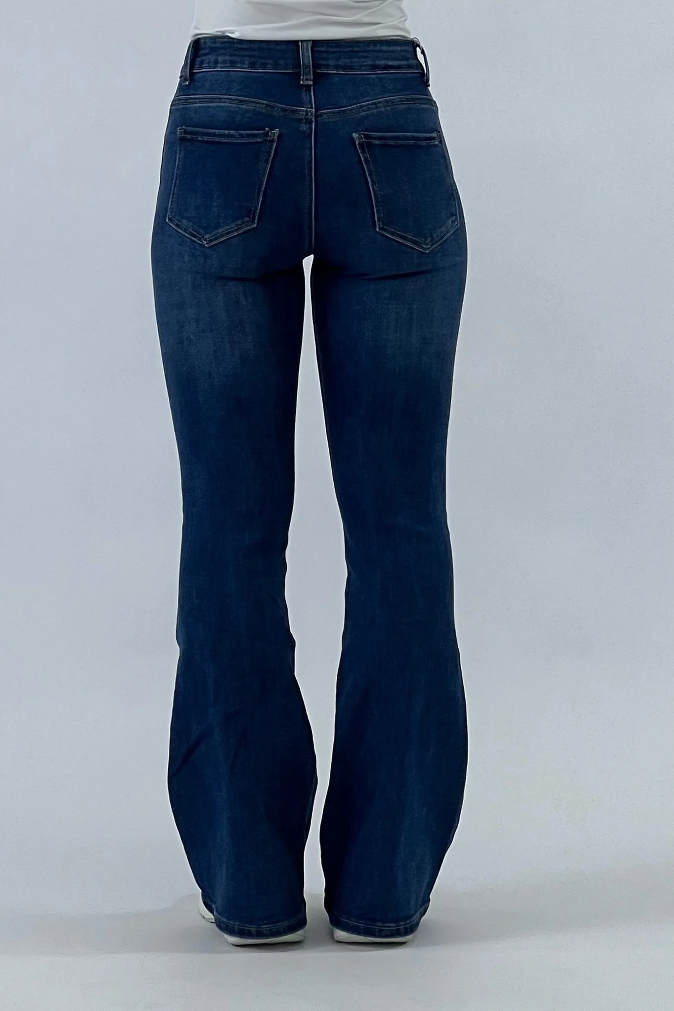 Livia Flared Jeans - Denim Blue - Image 3