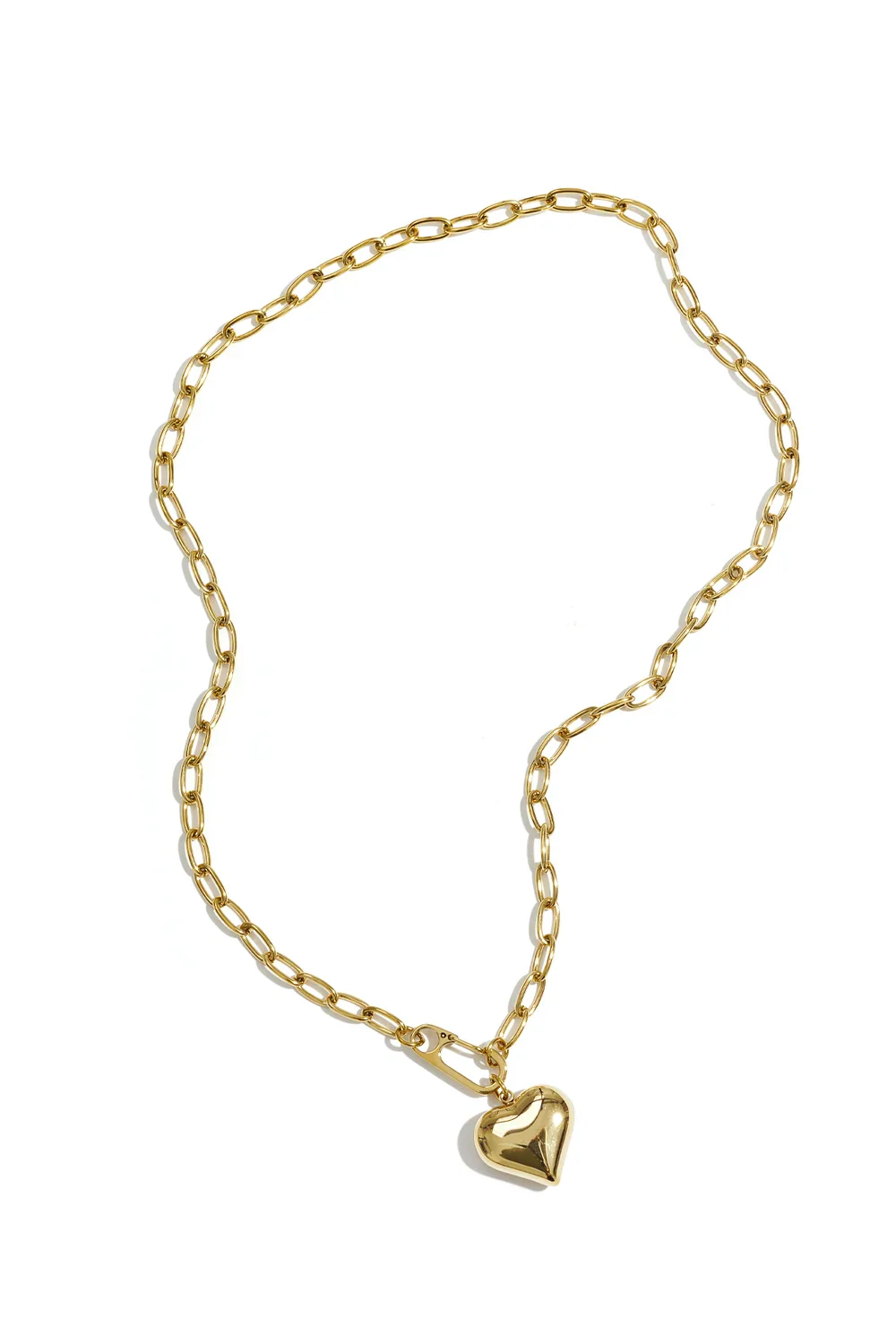 Hangend Hart Met Frontsluiting Necklace - Gold - Image 2