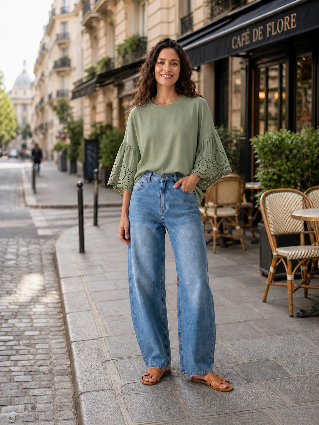 Louise Balloon Jeans - Blue