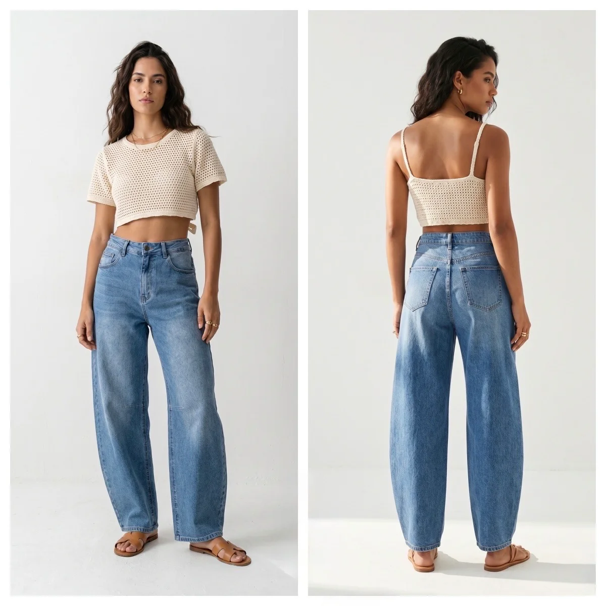 Louise Balloon Jeans - Blue - Image 2