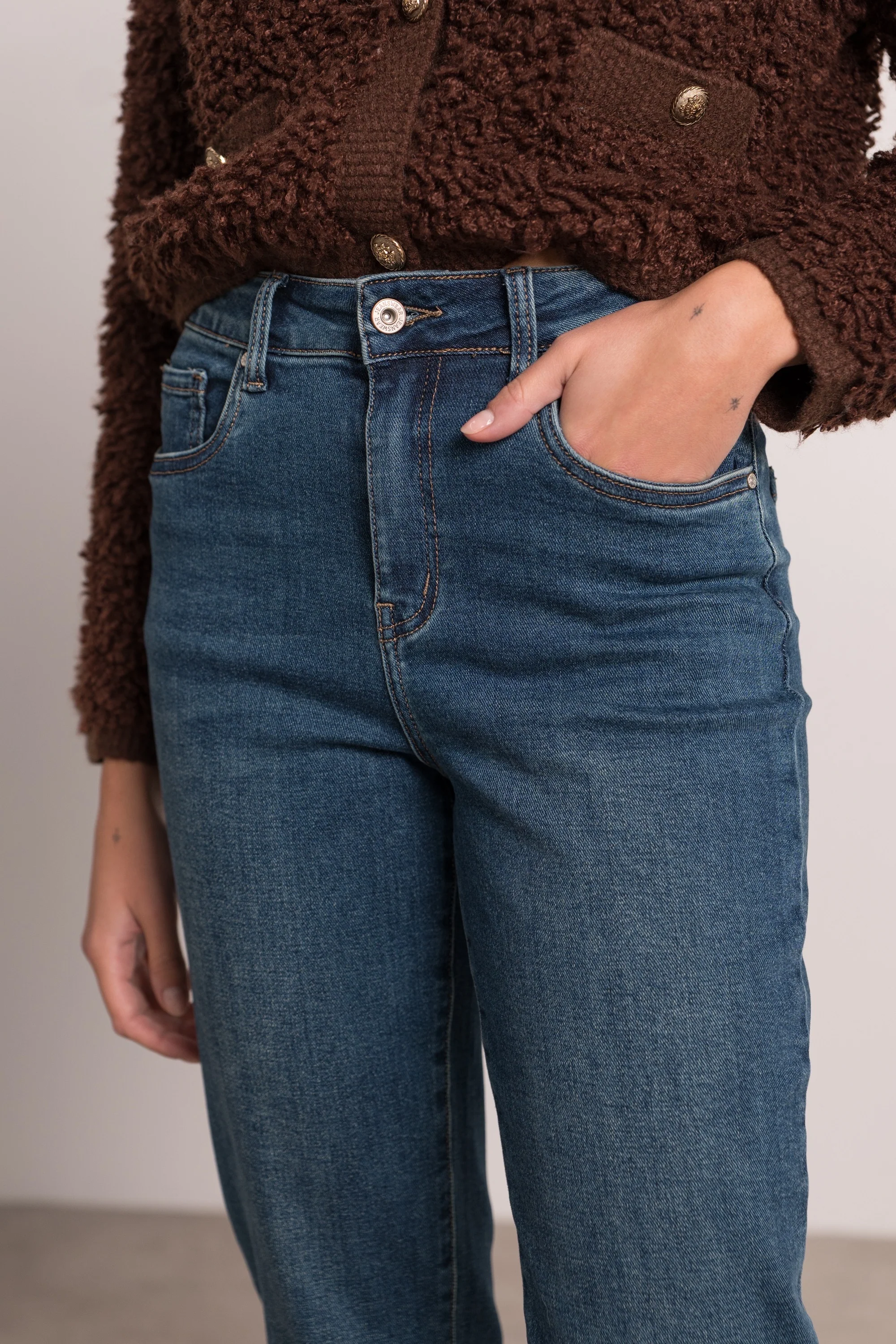 Louna Mom Jeans - Blue - Image 2