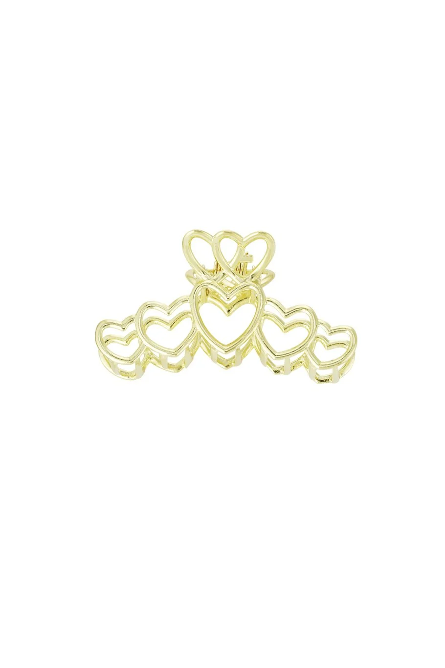 Love All Over Hairclip - Gold - Image 2