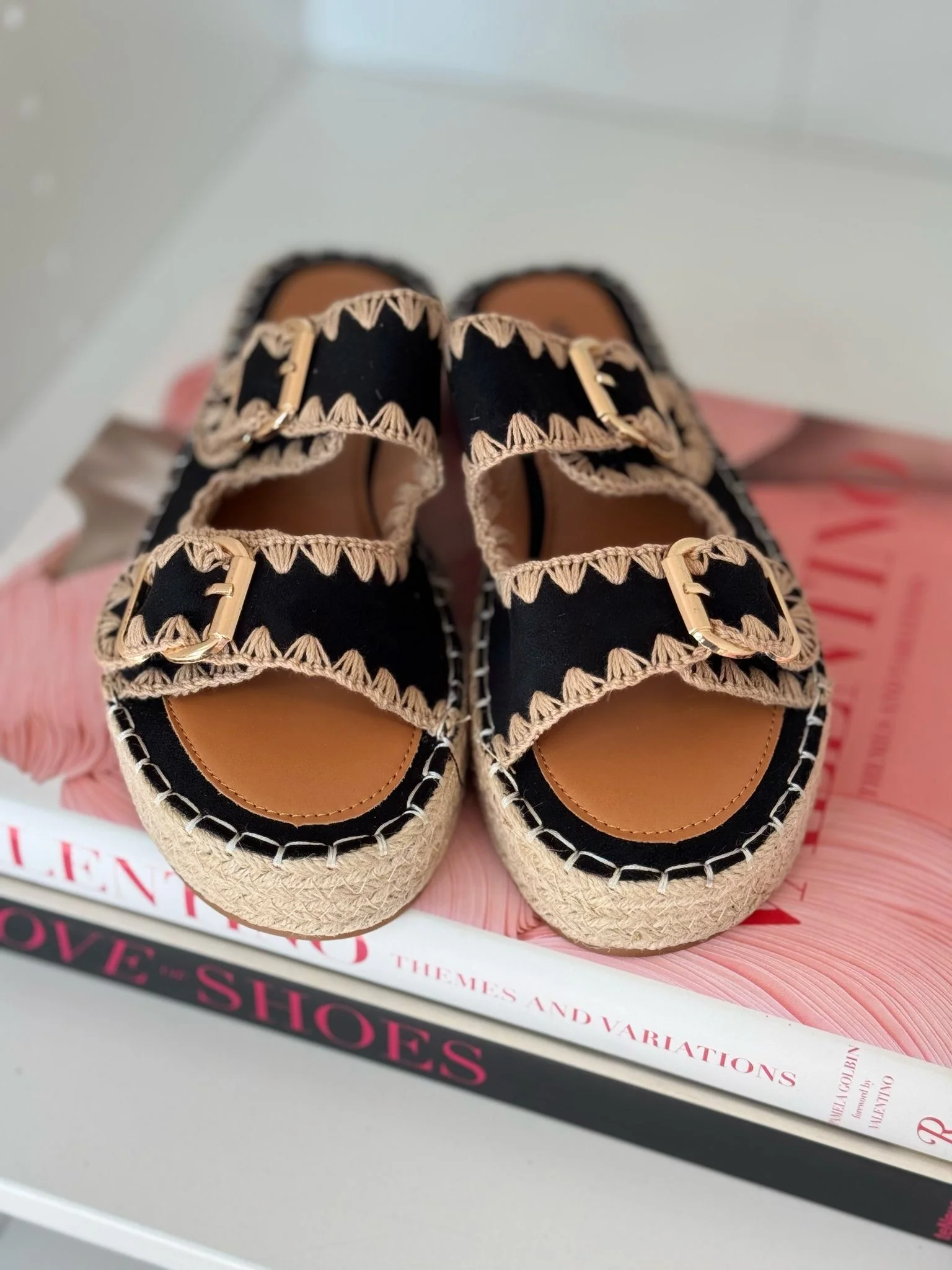 Lovely Summer Sandal - Black - Image 2