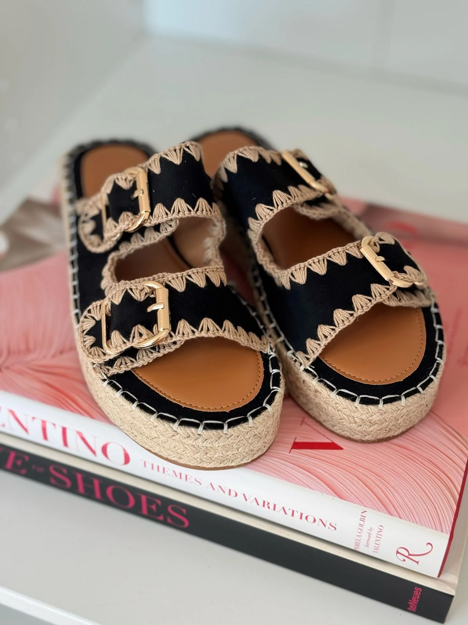 Lovely Summer Sandal - Black - Image 3