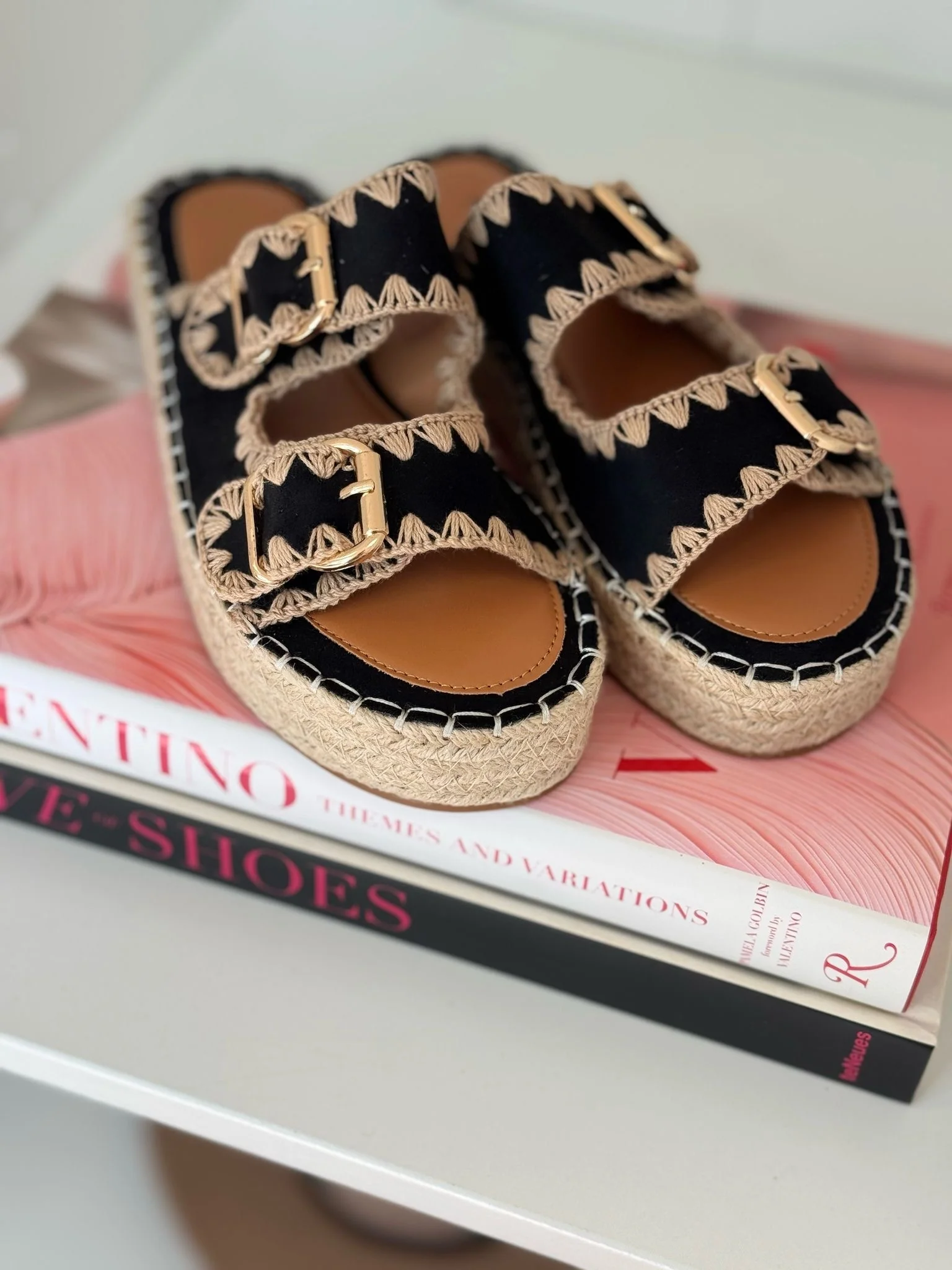Lovely Summer Sandal - Black - Image 4