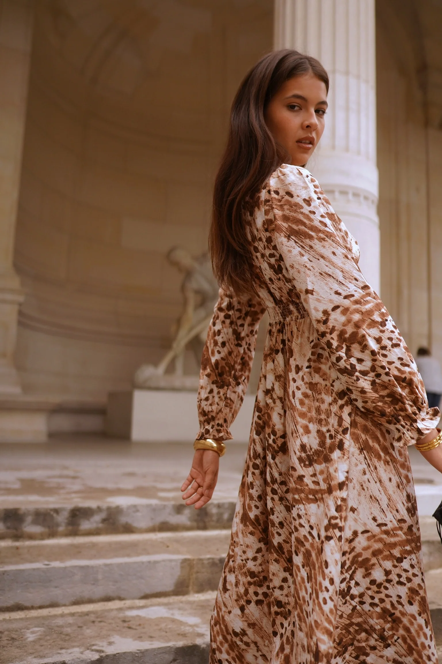 Luisa Maxi Dress - Brown - Image 5