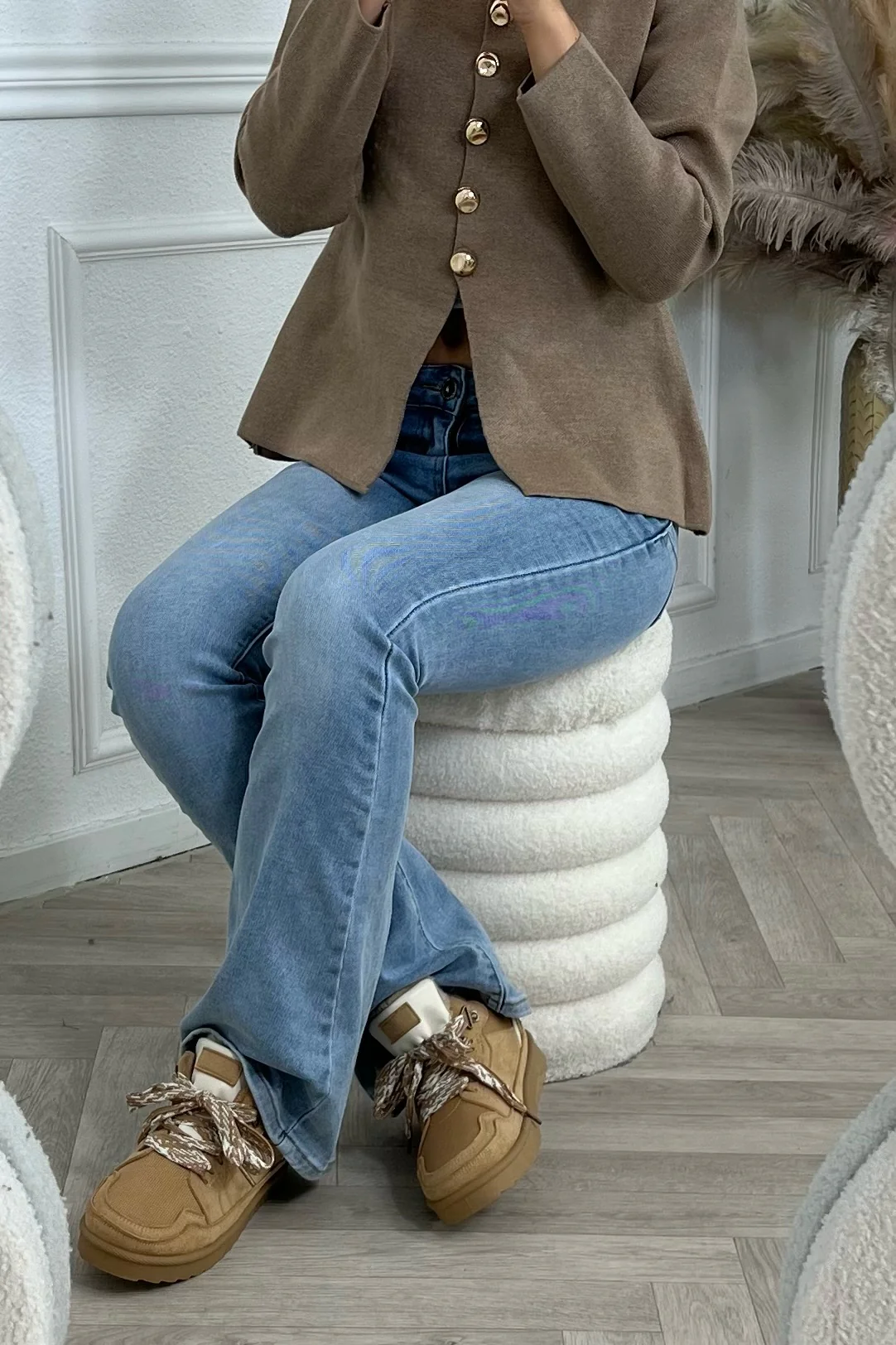 Luna Winter Sneaker - Camel - Image 4