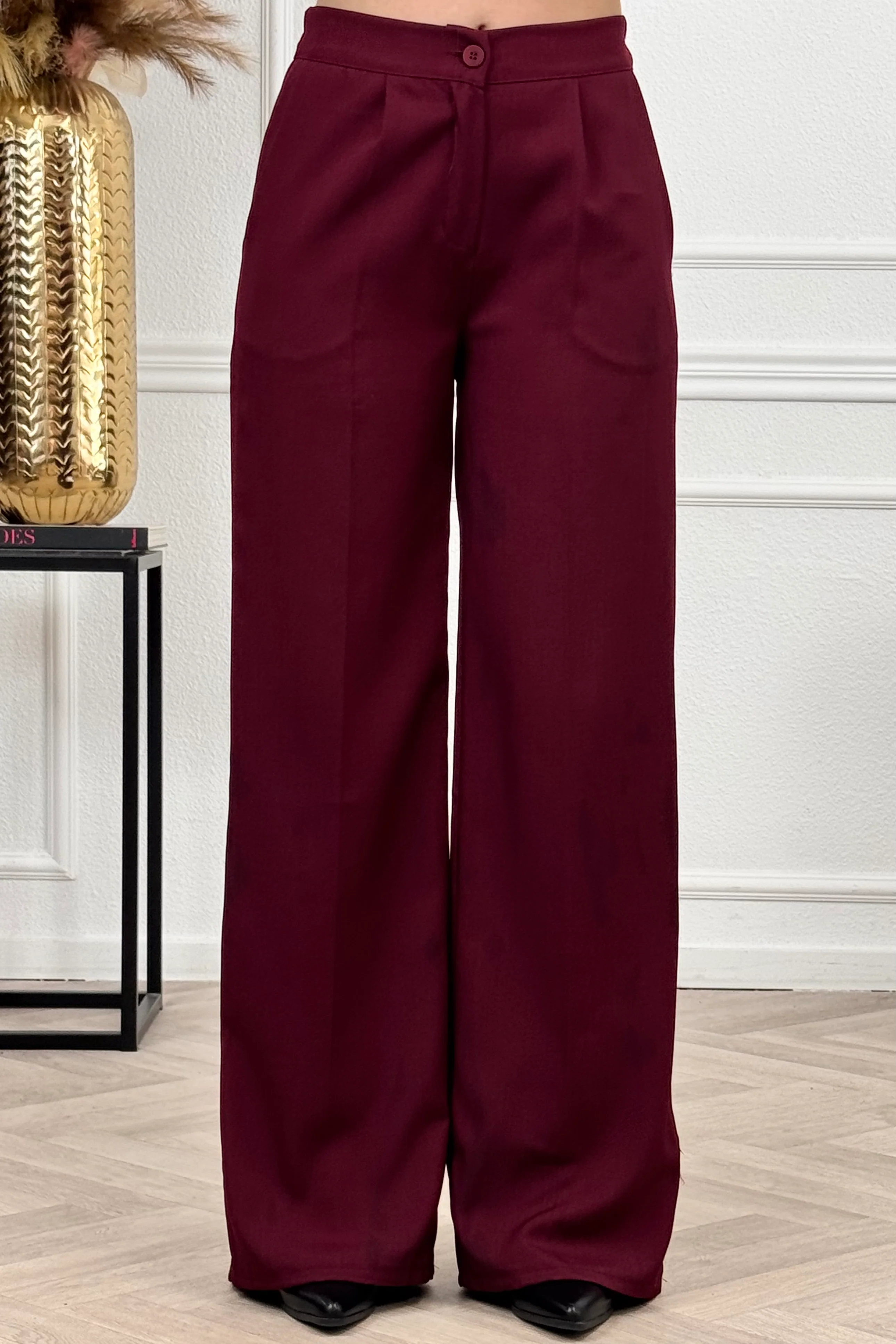 Classy Chloé Pantalon - Bordeaux
