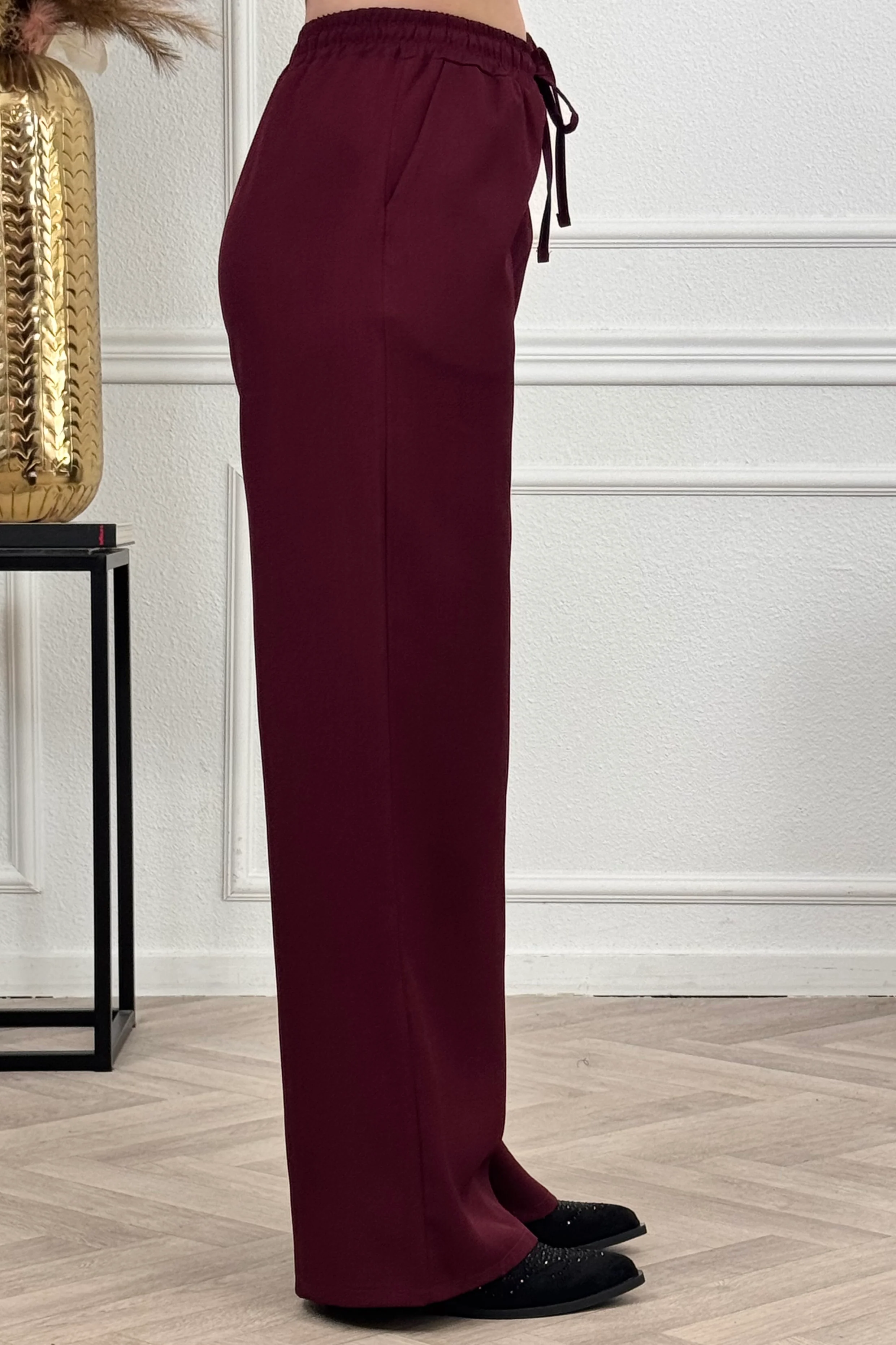 Classy Chloé Strik Pants - Bordeaux - Image 2