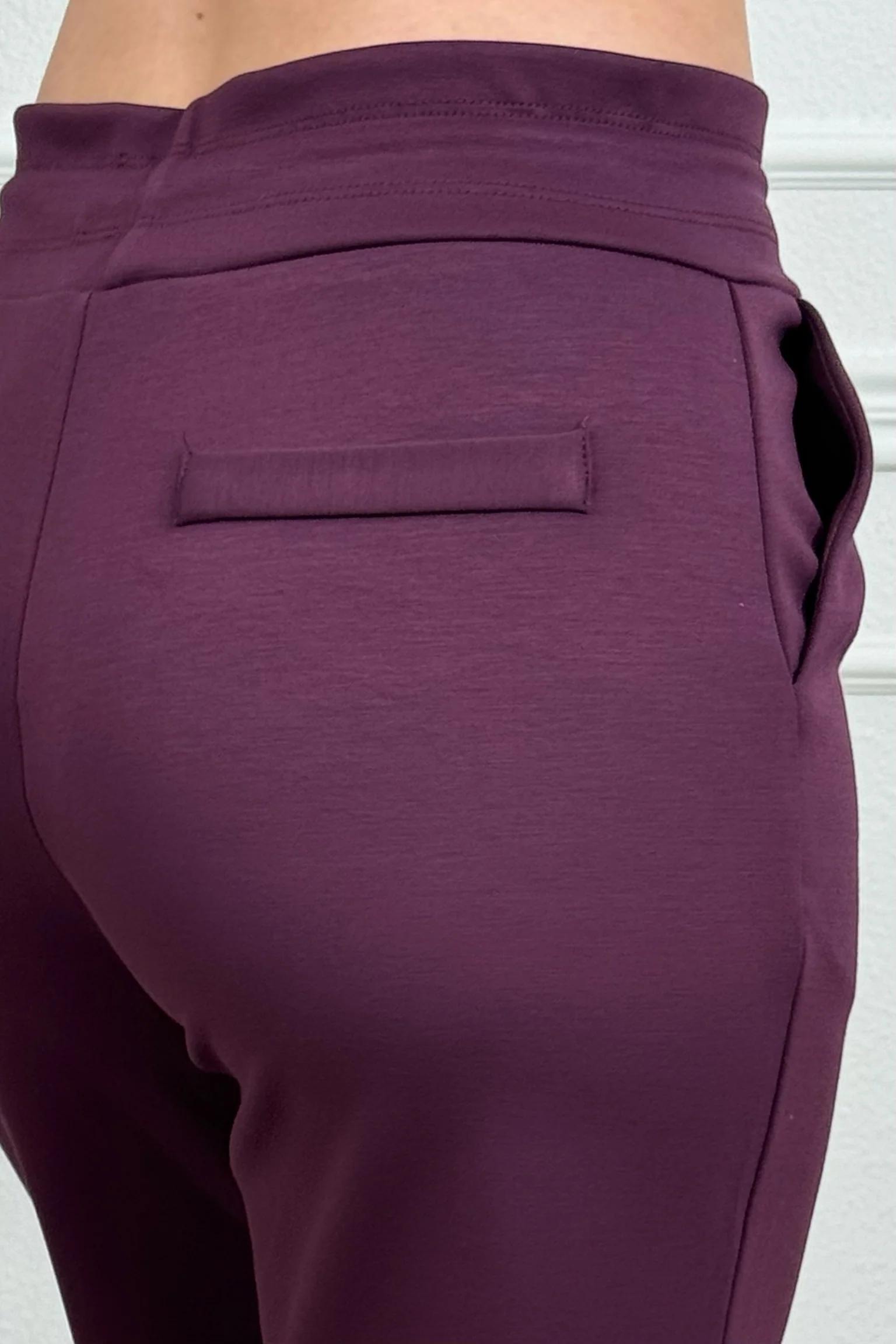 Luxury Scuba Pants - Burgundy - Image 8