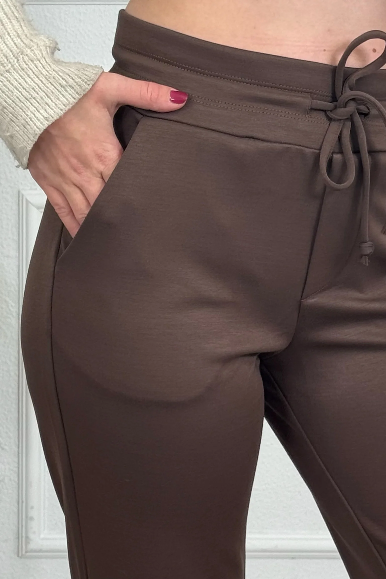 Luxury Scuba Pants - Chocolate - Image 8