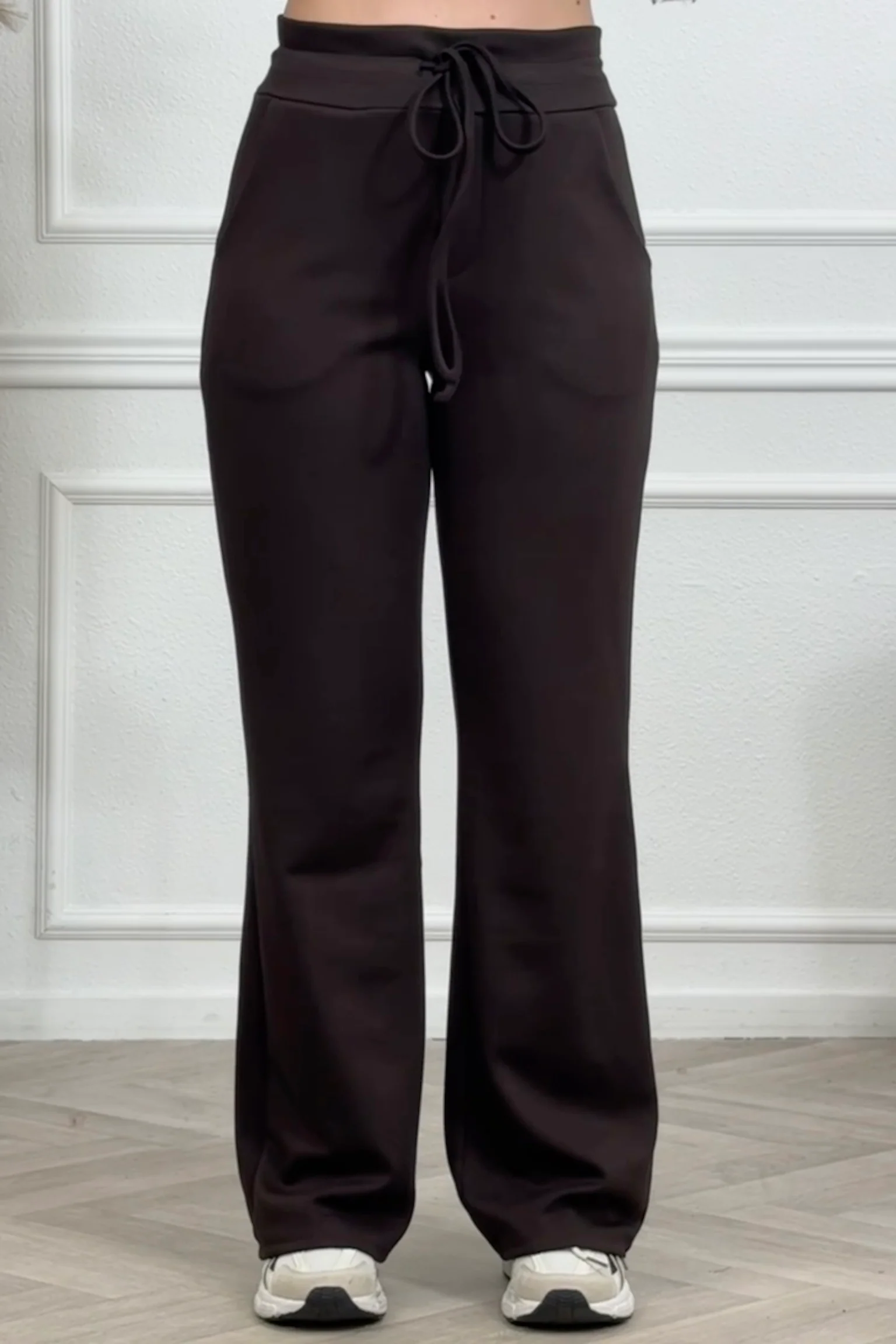 Luxury Scuba Pants - Dark Brown - Image 2