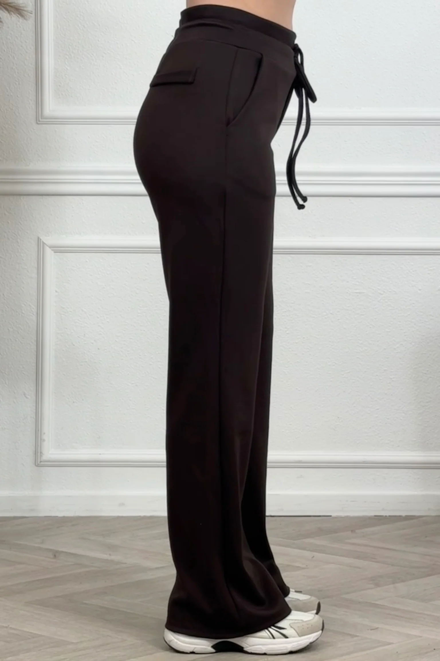 Luxury Scuba Pants - Dark Brown - Image 4