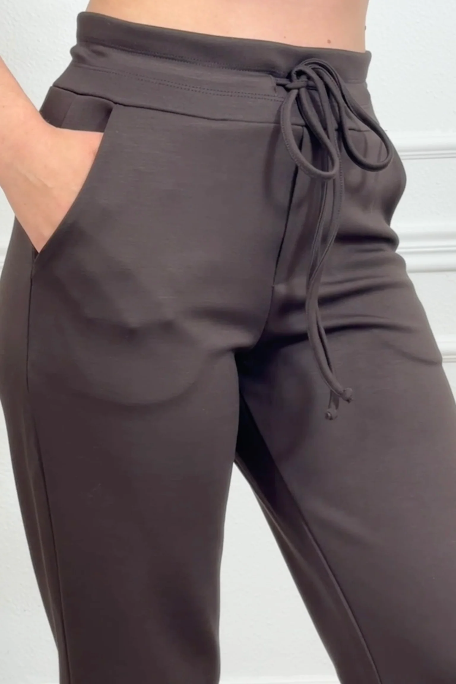 Luxury Scuba Pants - Dark Brown - Image 6