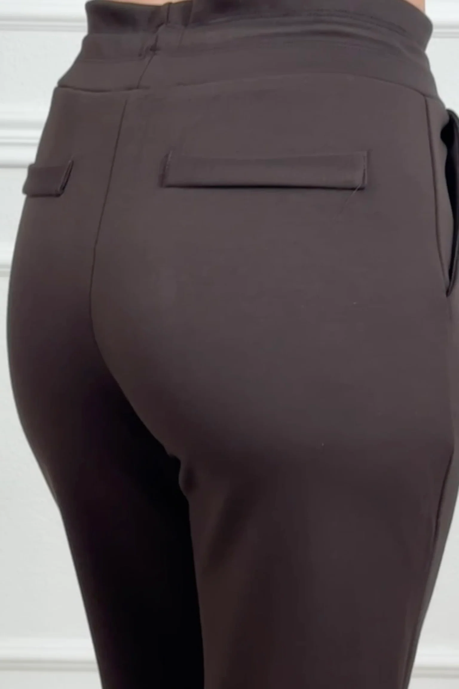 Luxury Scuba Pants - Dark Brown - Image 7