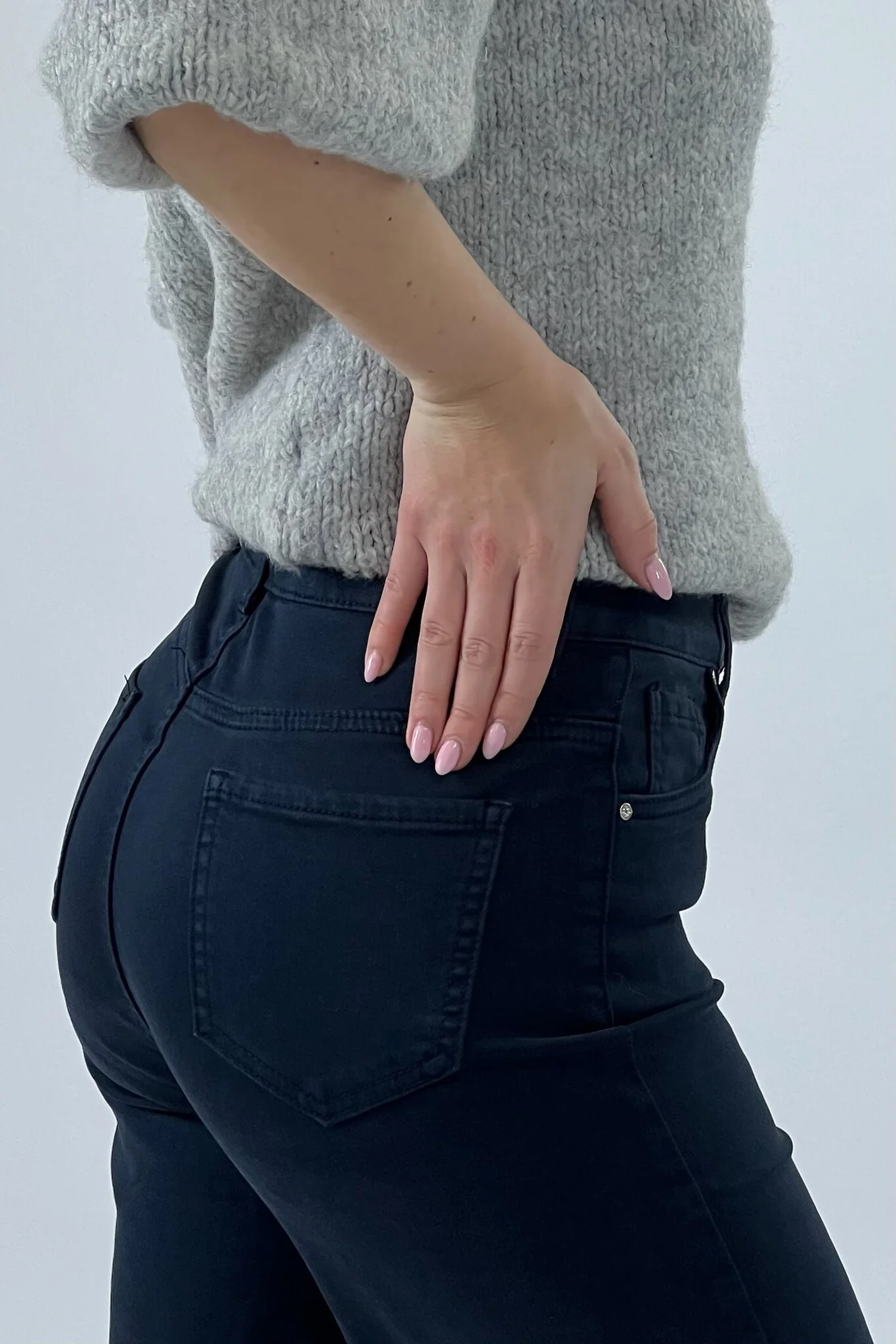 Madison Wide Leg Jeans - Navy - Image 2