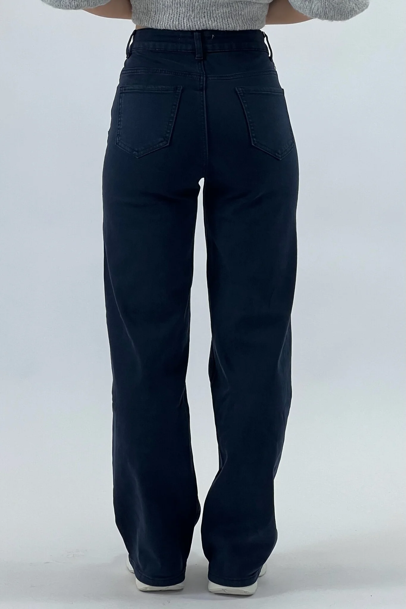 Madison Wide Leg Jeans - Navy - Image 7