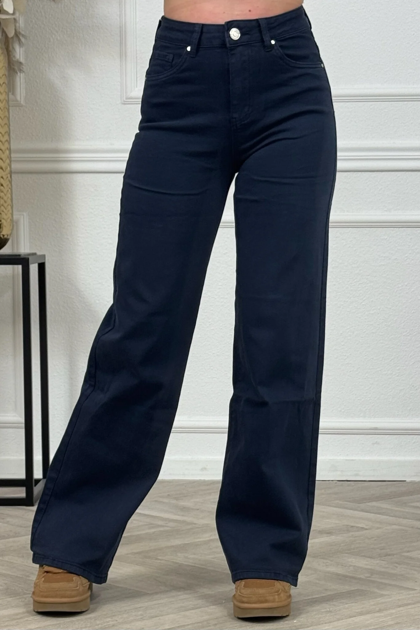 Madison Wide Leg Jeans - Navy - Image 8