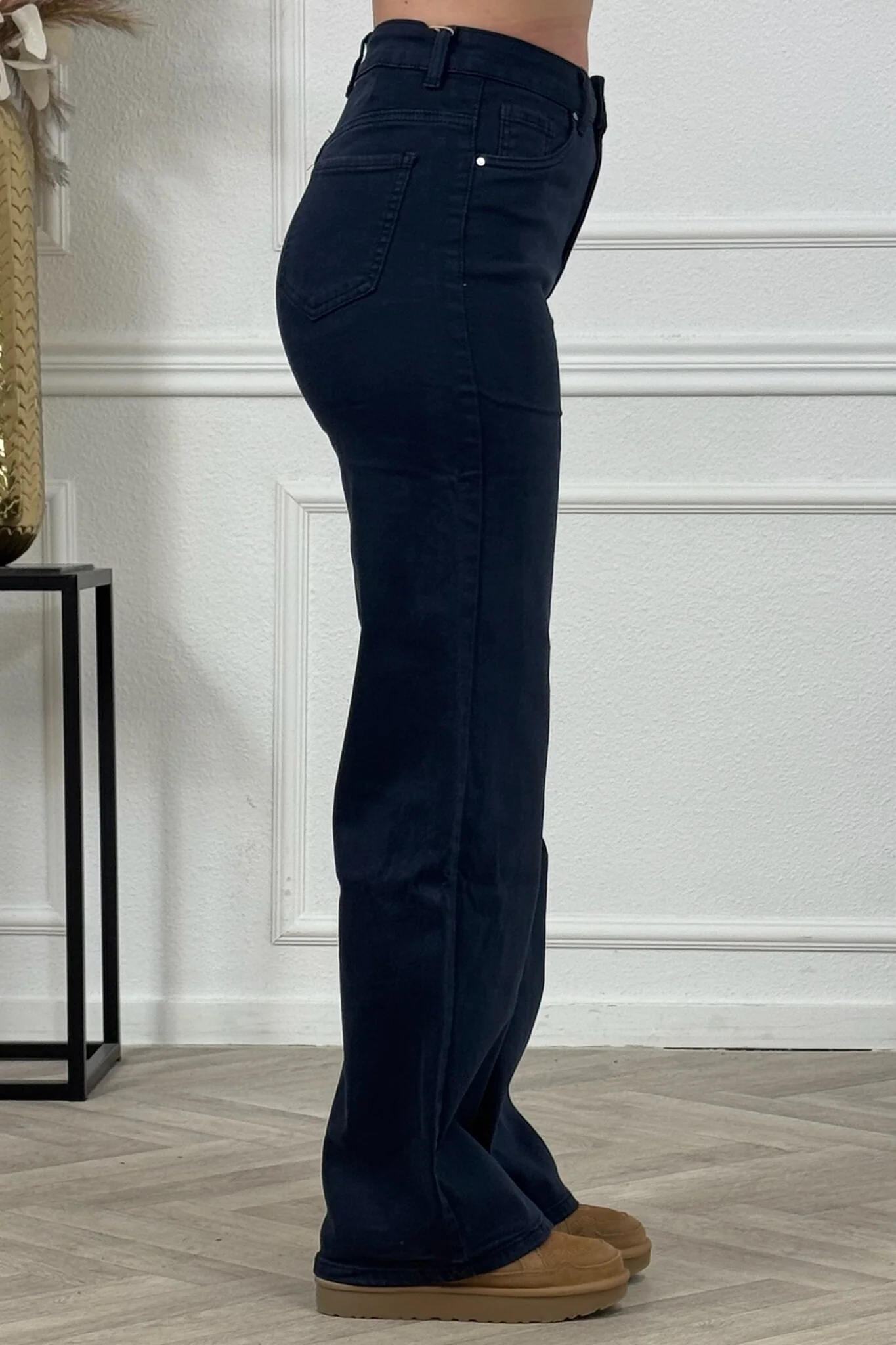 Madison Wide Leg Jeans - Navy - Image 9