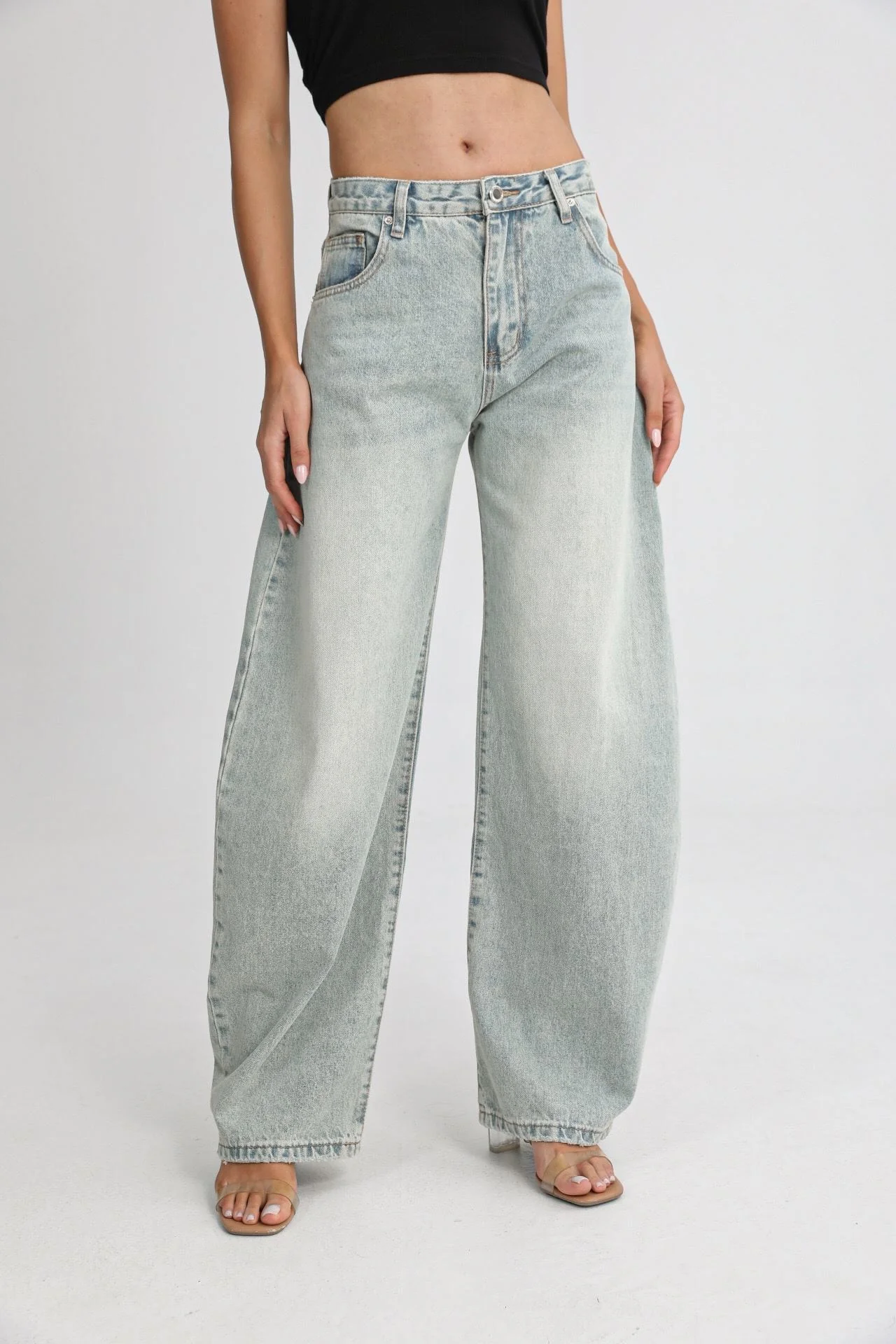 Mae Barrel Jeans - Vintage Blue - Image 3