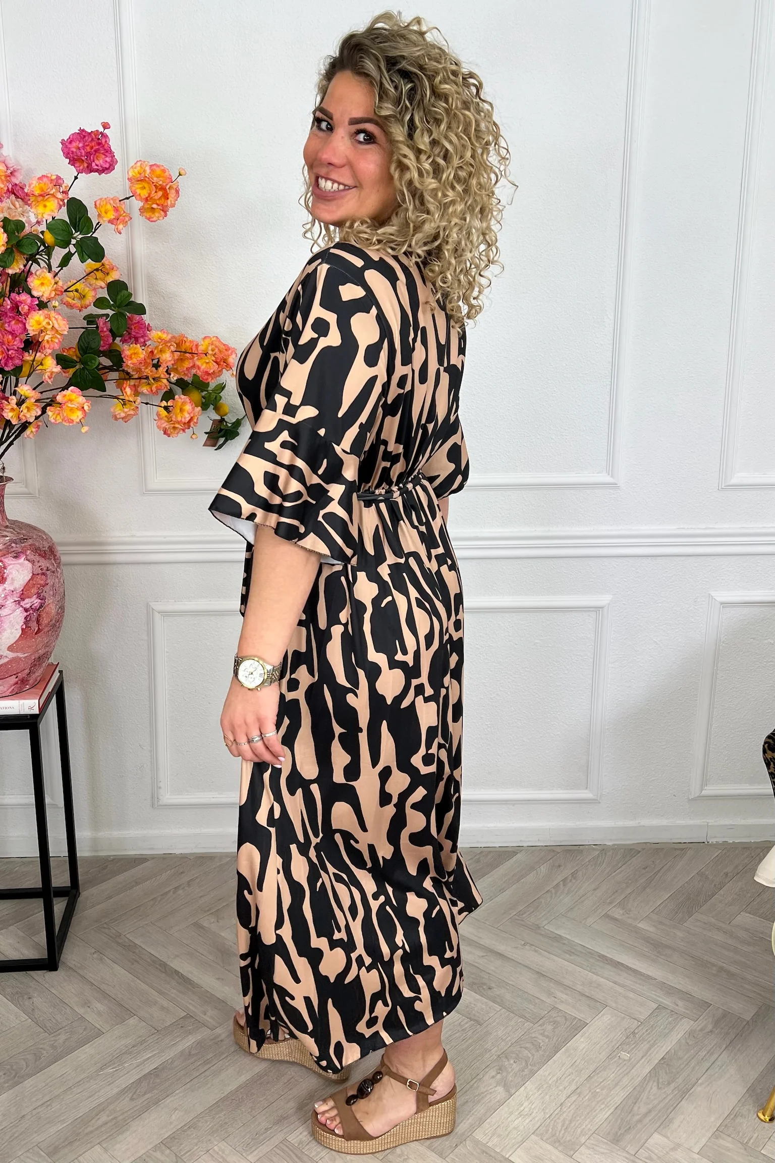 Maxi Jill Roma Dress - Camel - Image 3