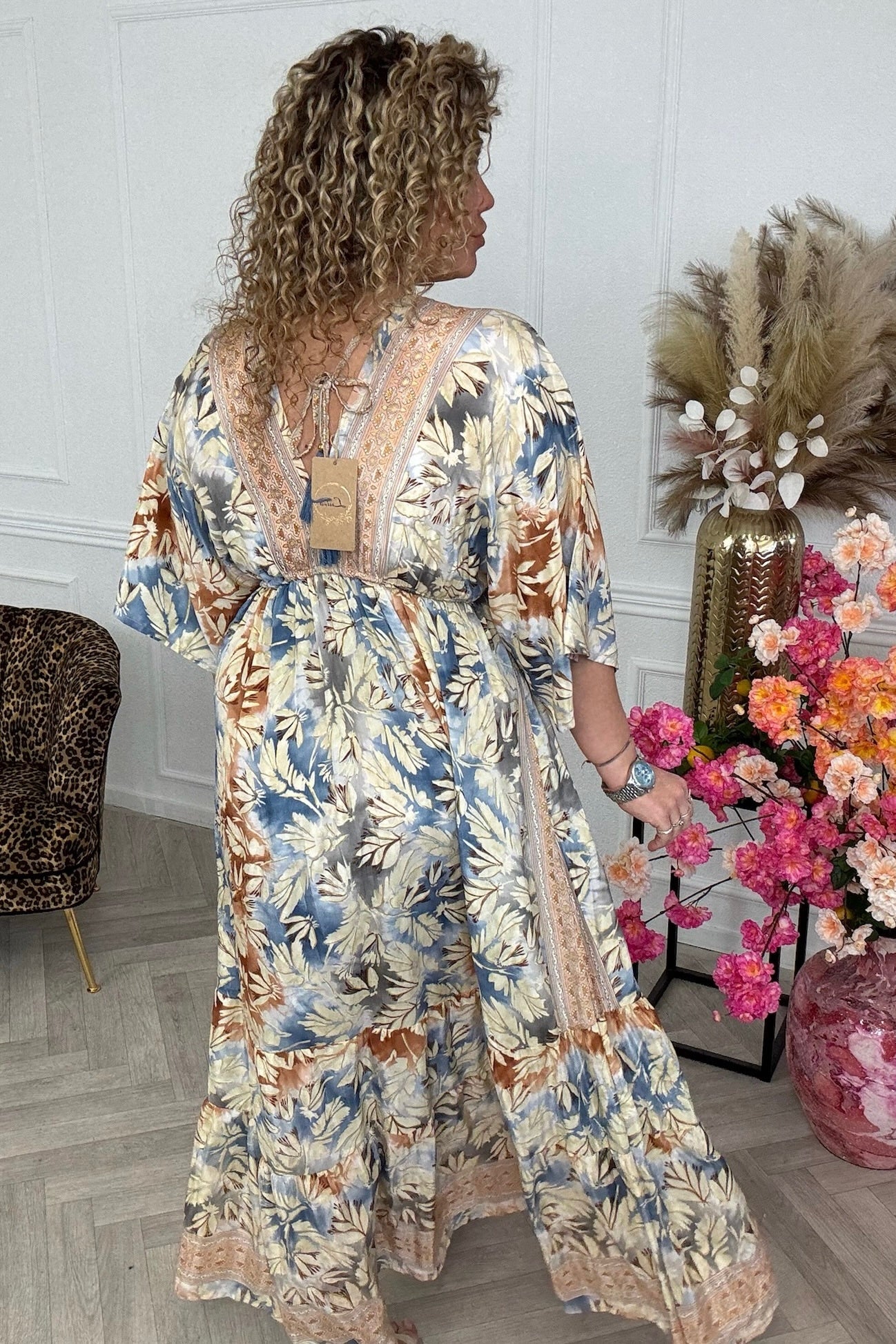Maxi Salerno Summer Dress - Navy - Image 3