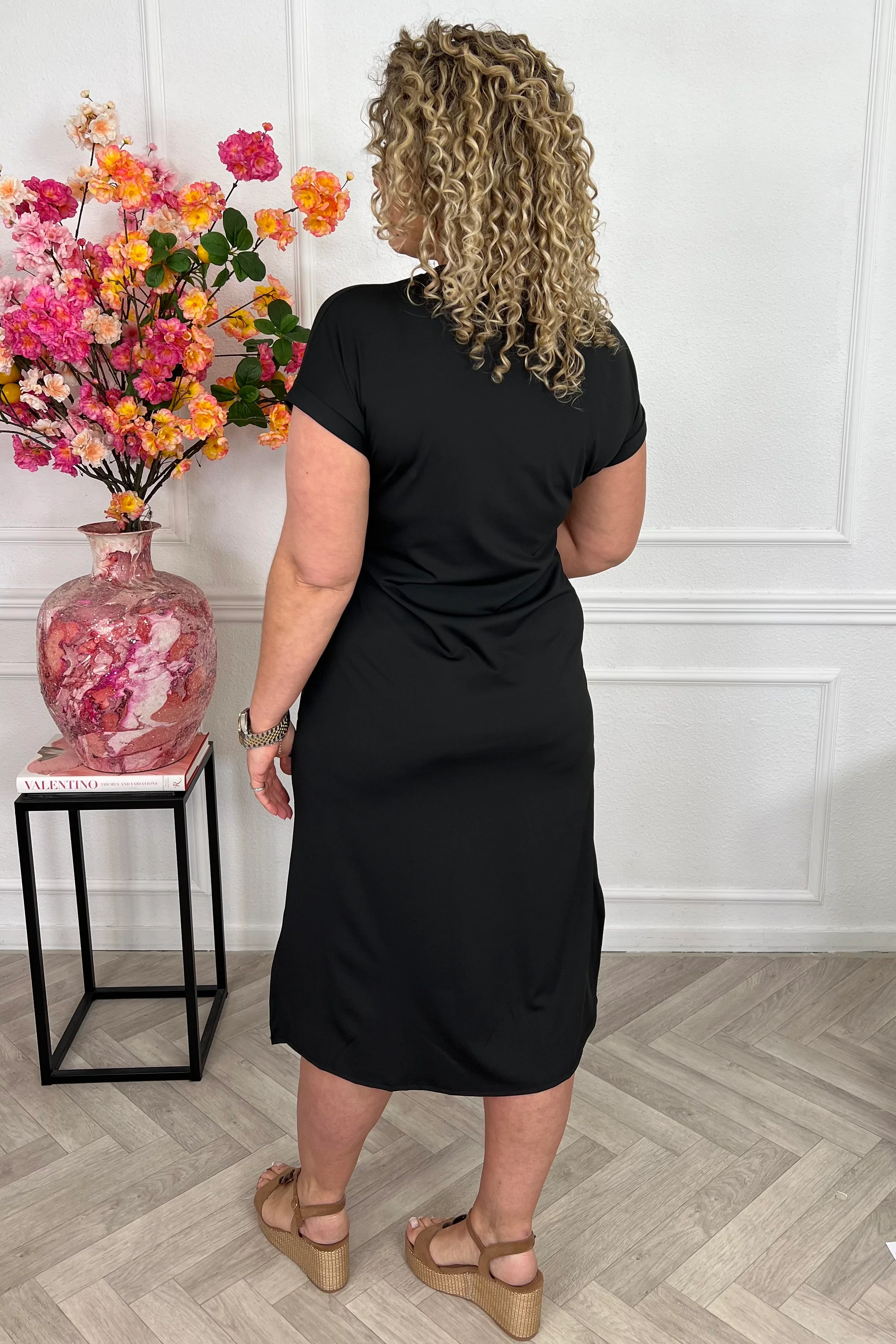 Maxi Travel Bow Strik Dress - Black - Image 2